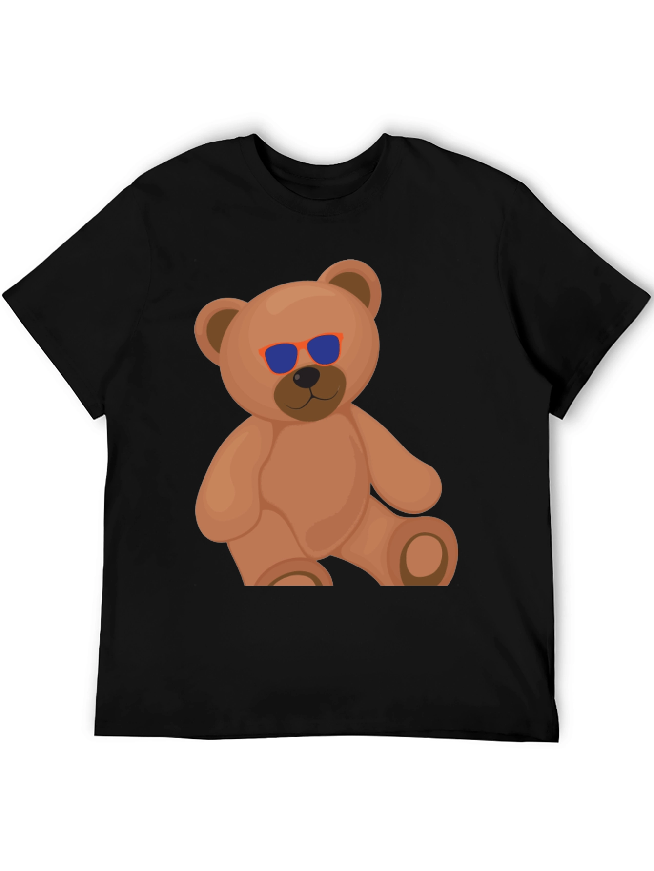 Cool Bear Graphic Tee - Casual Black T-Shirt