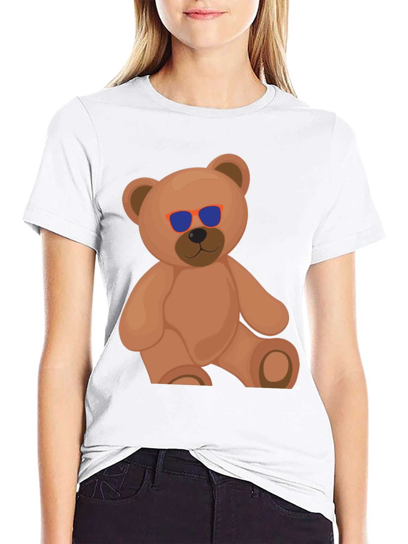 Cool Bear Graphic Tee - Casual Black T-Shirt