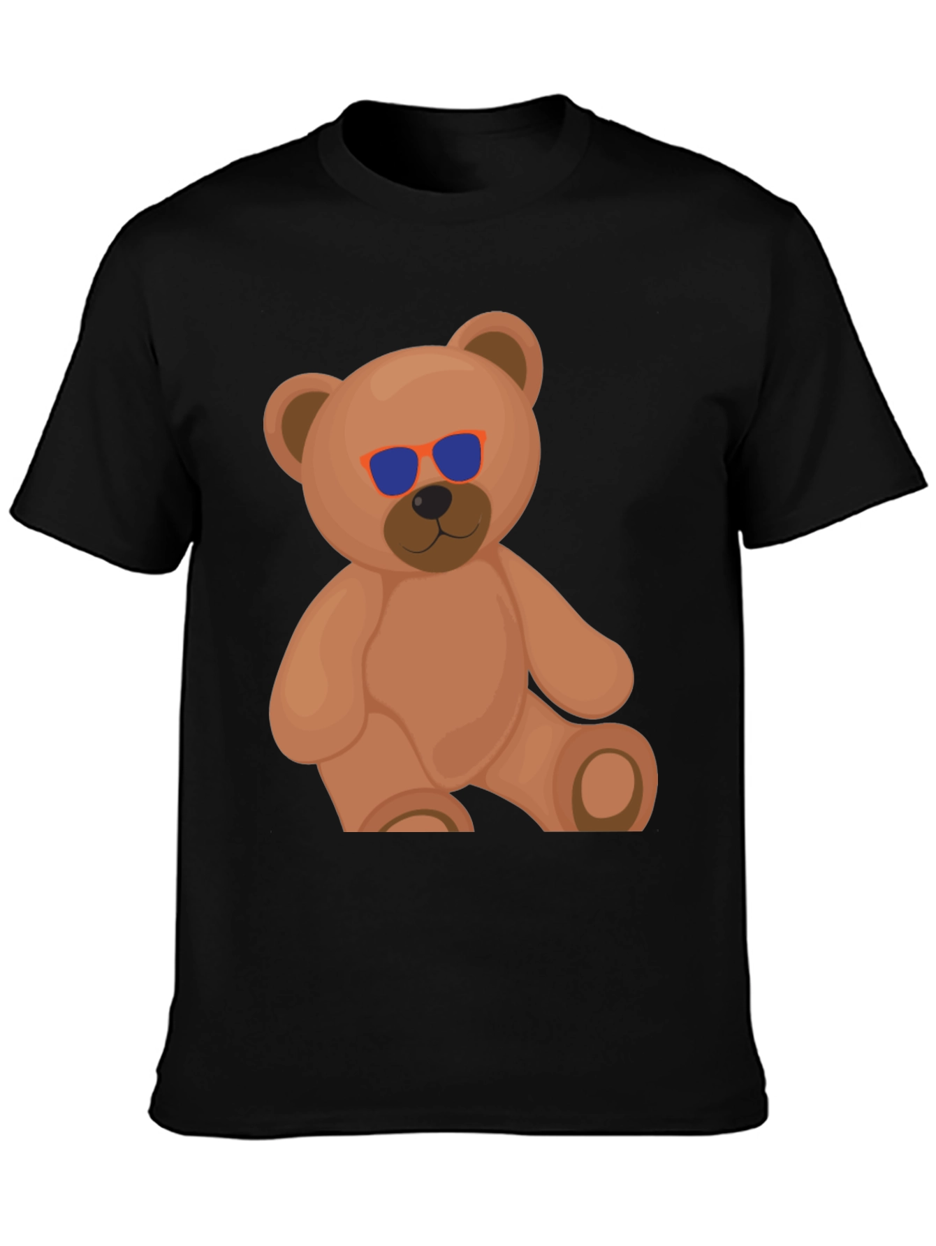 Cool Bear Graphic Tee - Casual Black T-Shirt