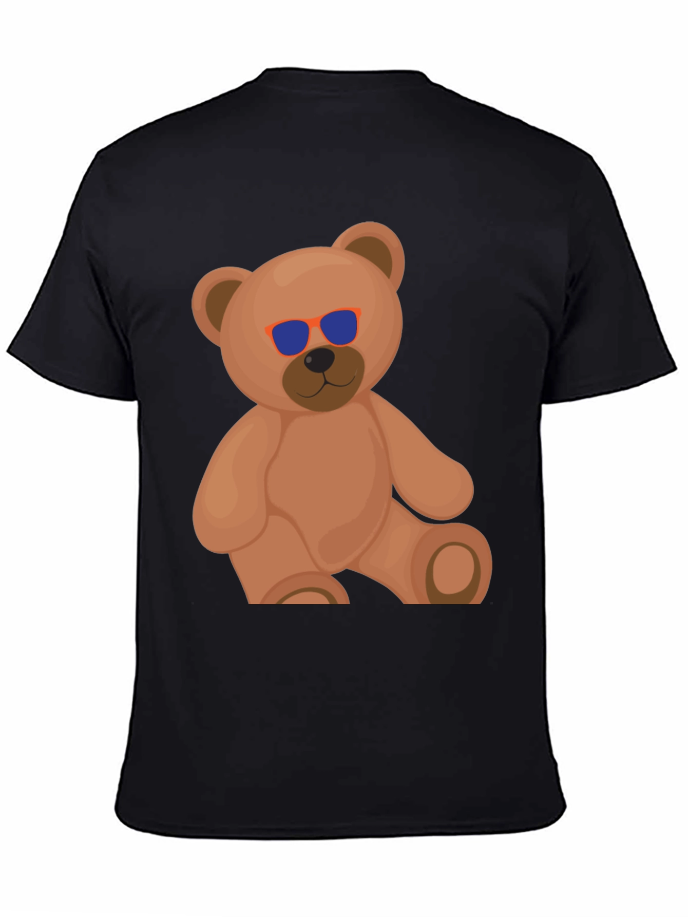 Cool Bear Graphic Tee - Casual Black T-Shirt
