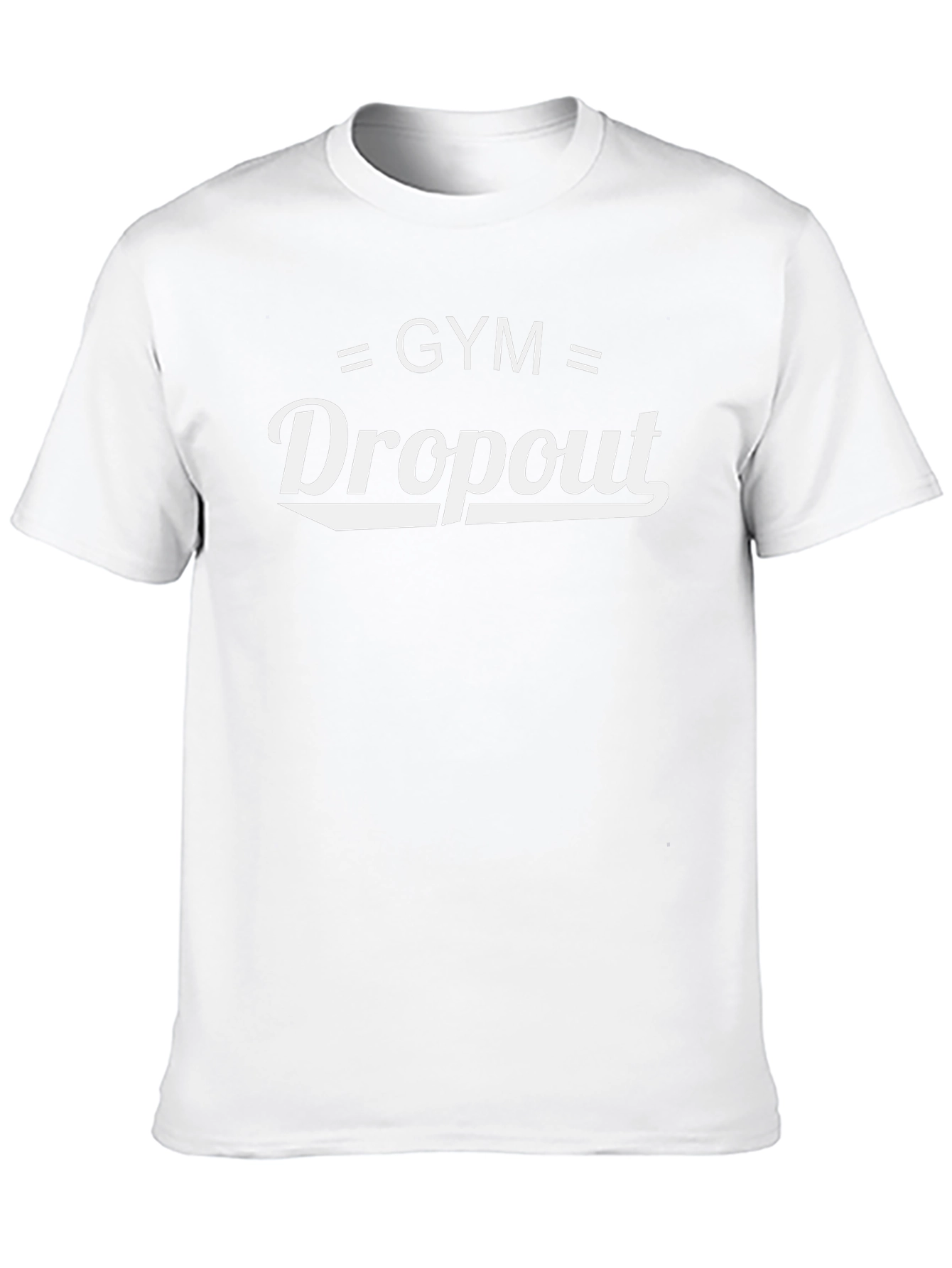 Gym Dropout Graphic Tee - Black Cotton Casual Shirt
