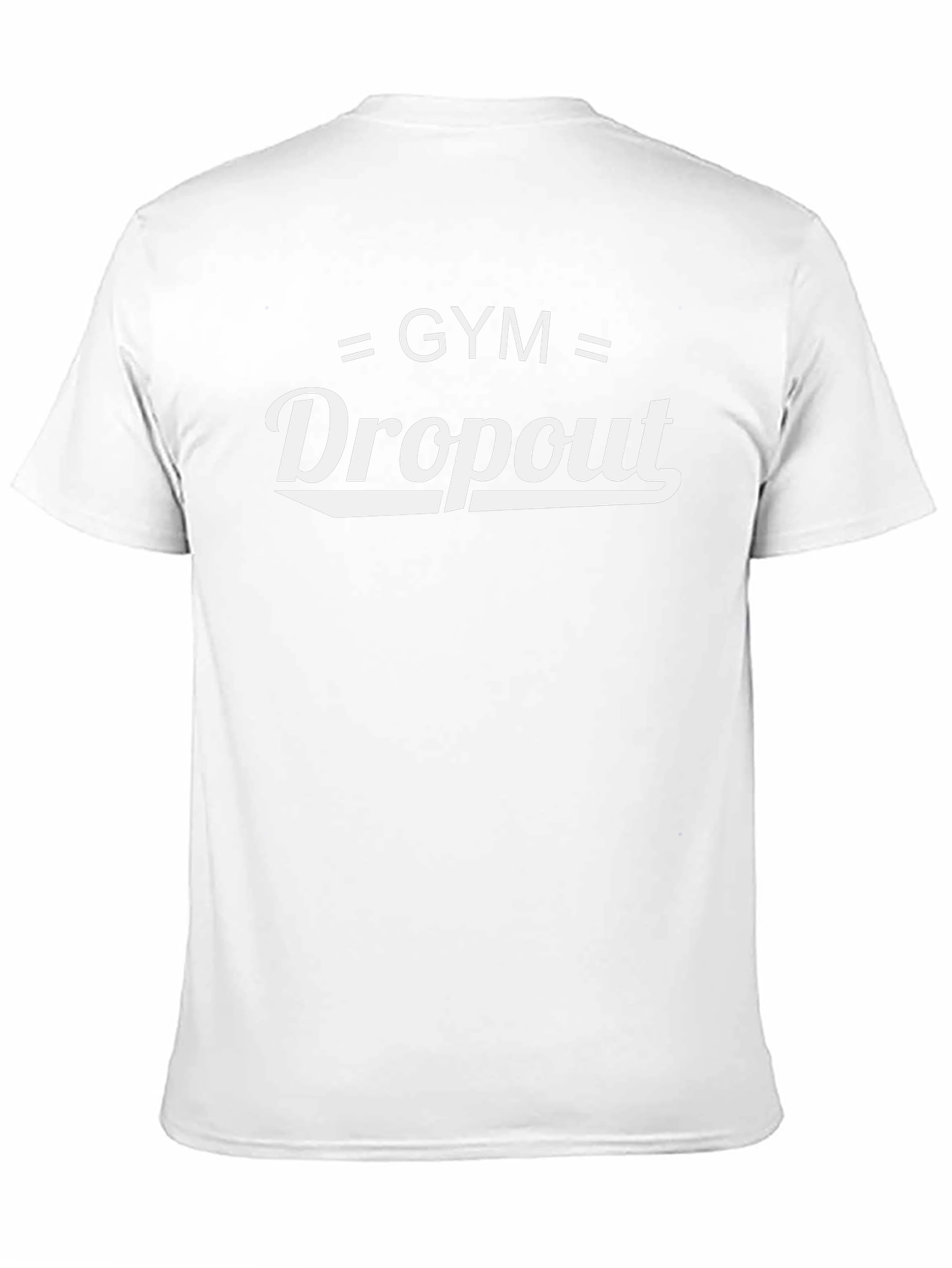 Gym Dropout Graphic Tee - Black Cotton Casual Shirt