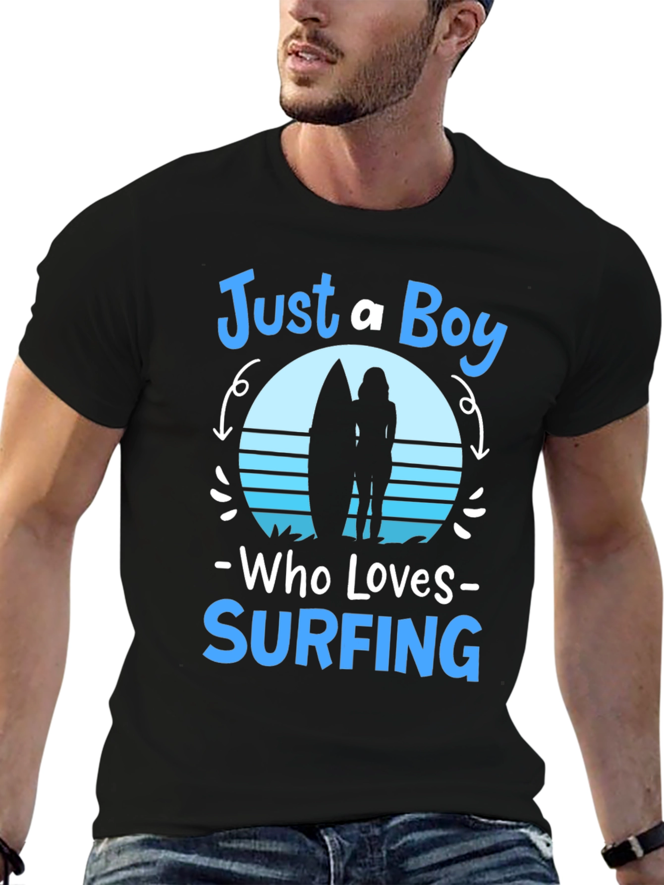 Just a Boy Who Loves Surfing T-Shirt