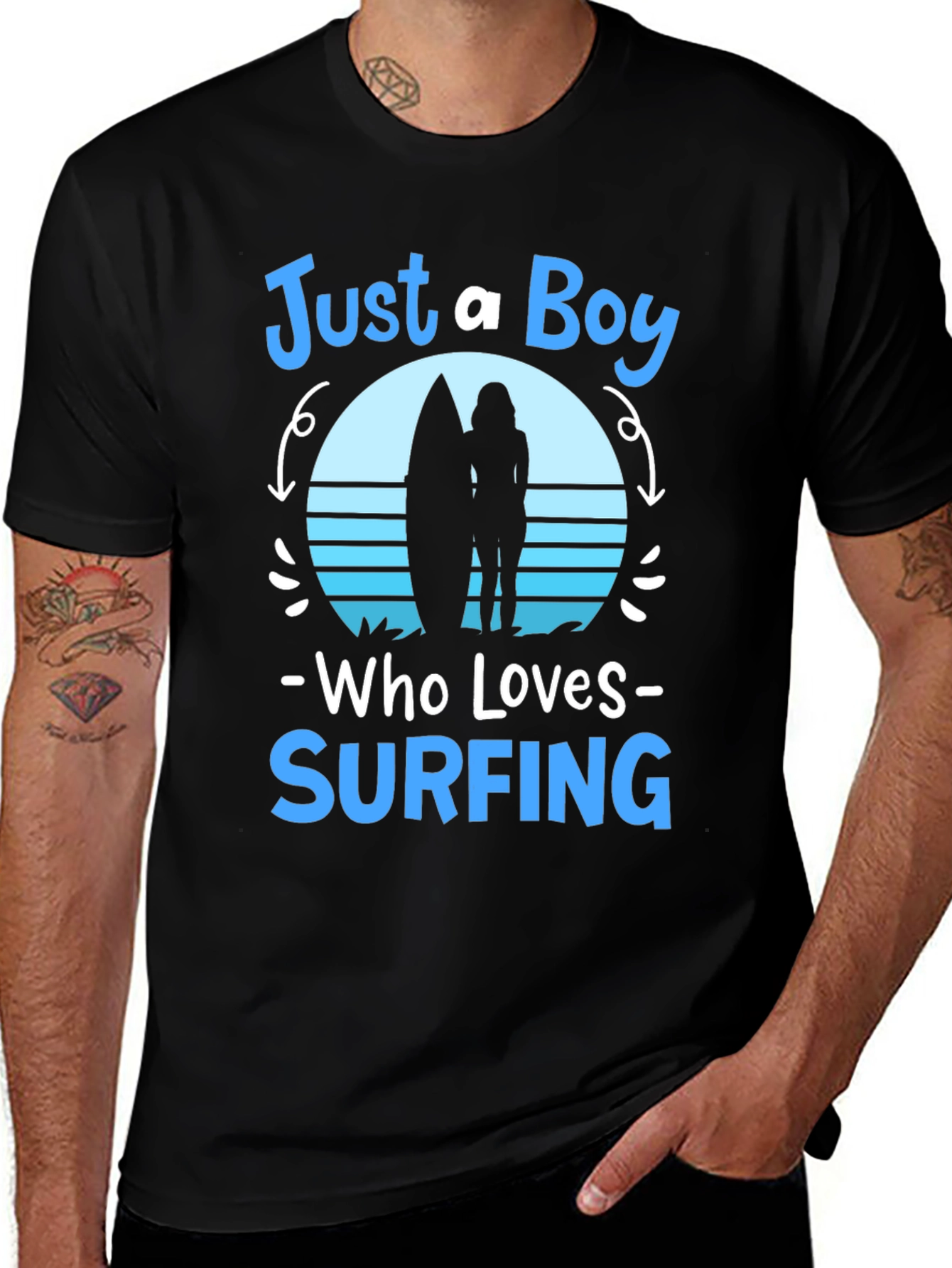 Just a Boy Who Loves Surfing T-Shirt