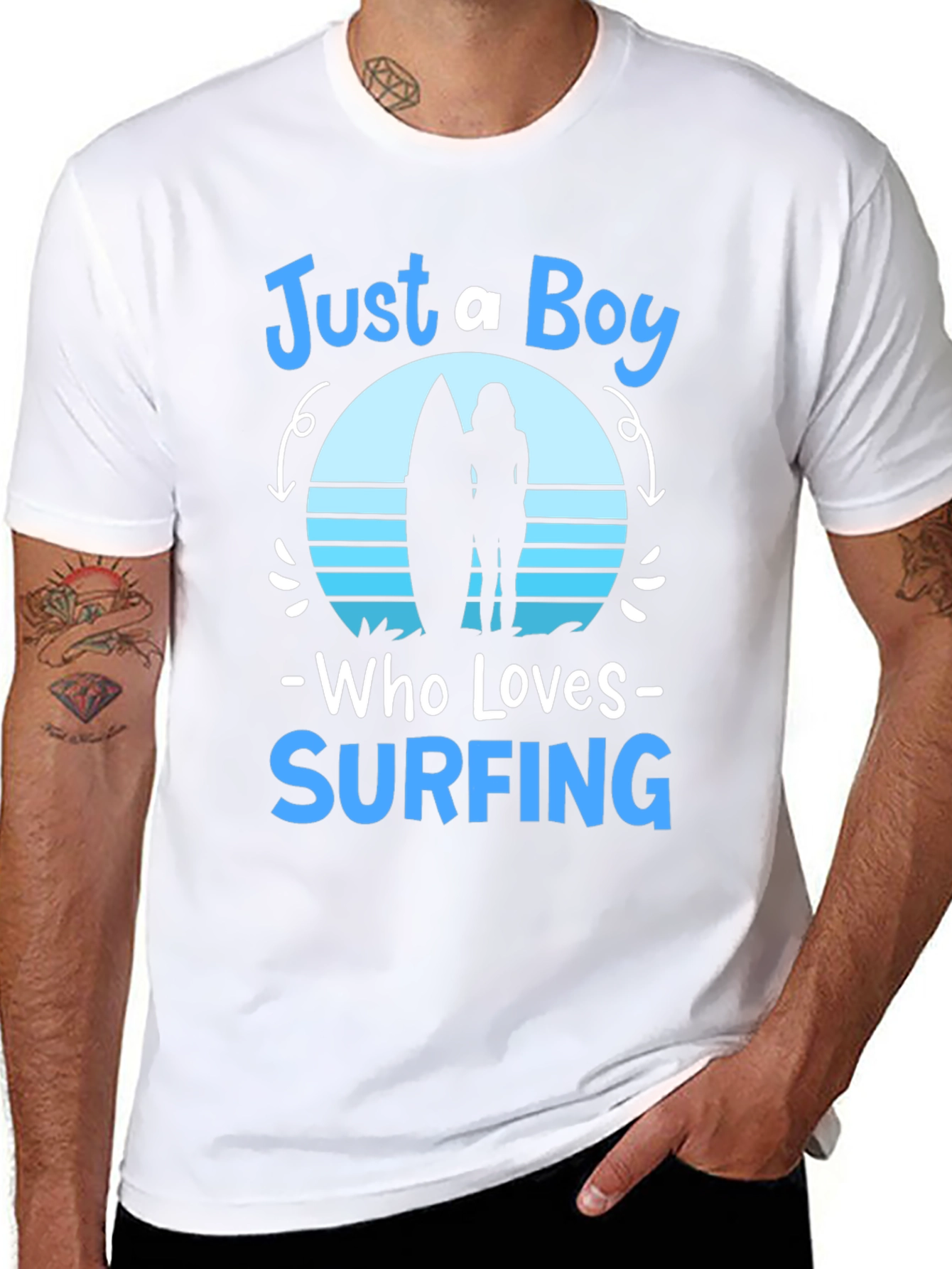 Just a Boy Who Loves Surfing T-Shirt