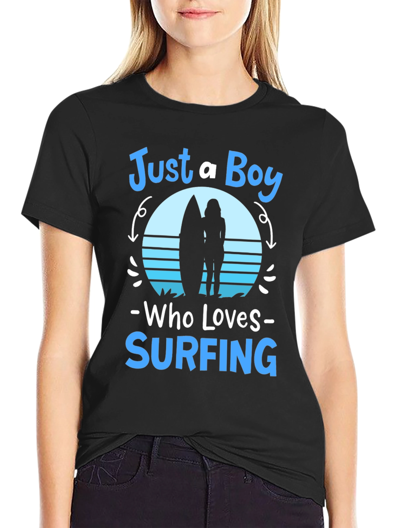 Just a Boy Who Loves Surfing T-Shirt