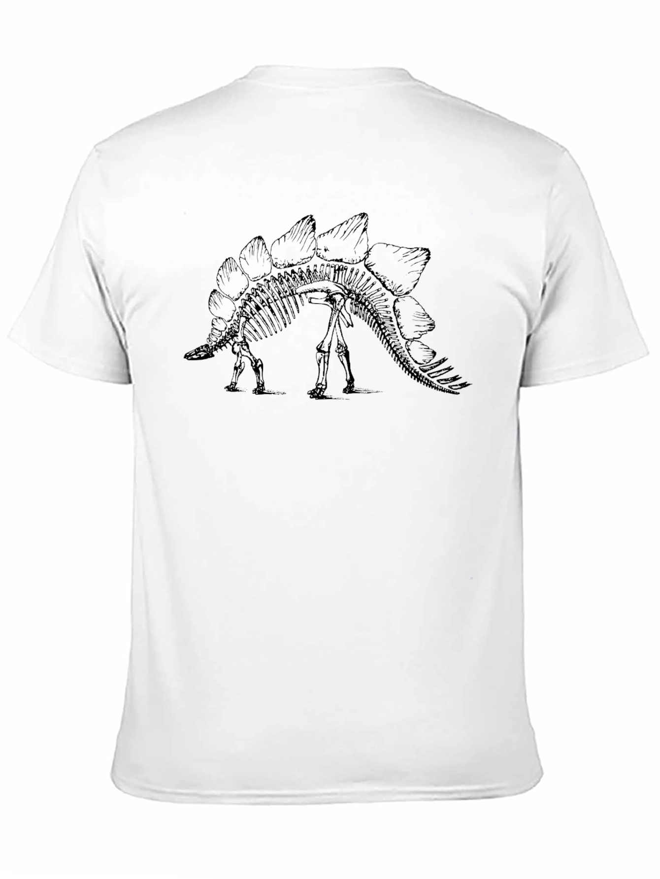 Stegosaurus Skeleton Graphic T-Shirt
