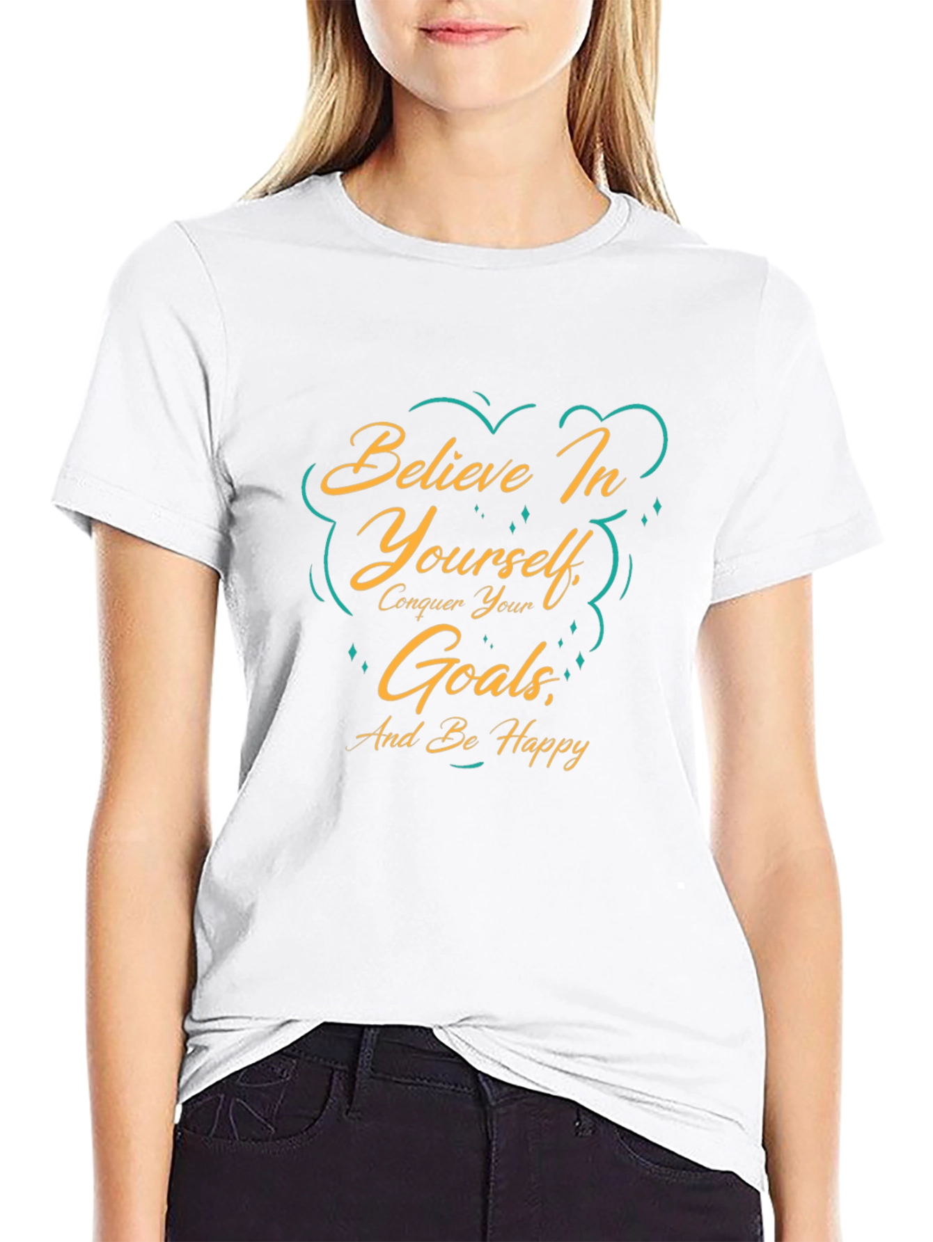 Believe In Yourself Goals Graphic T-Shirt