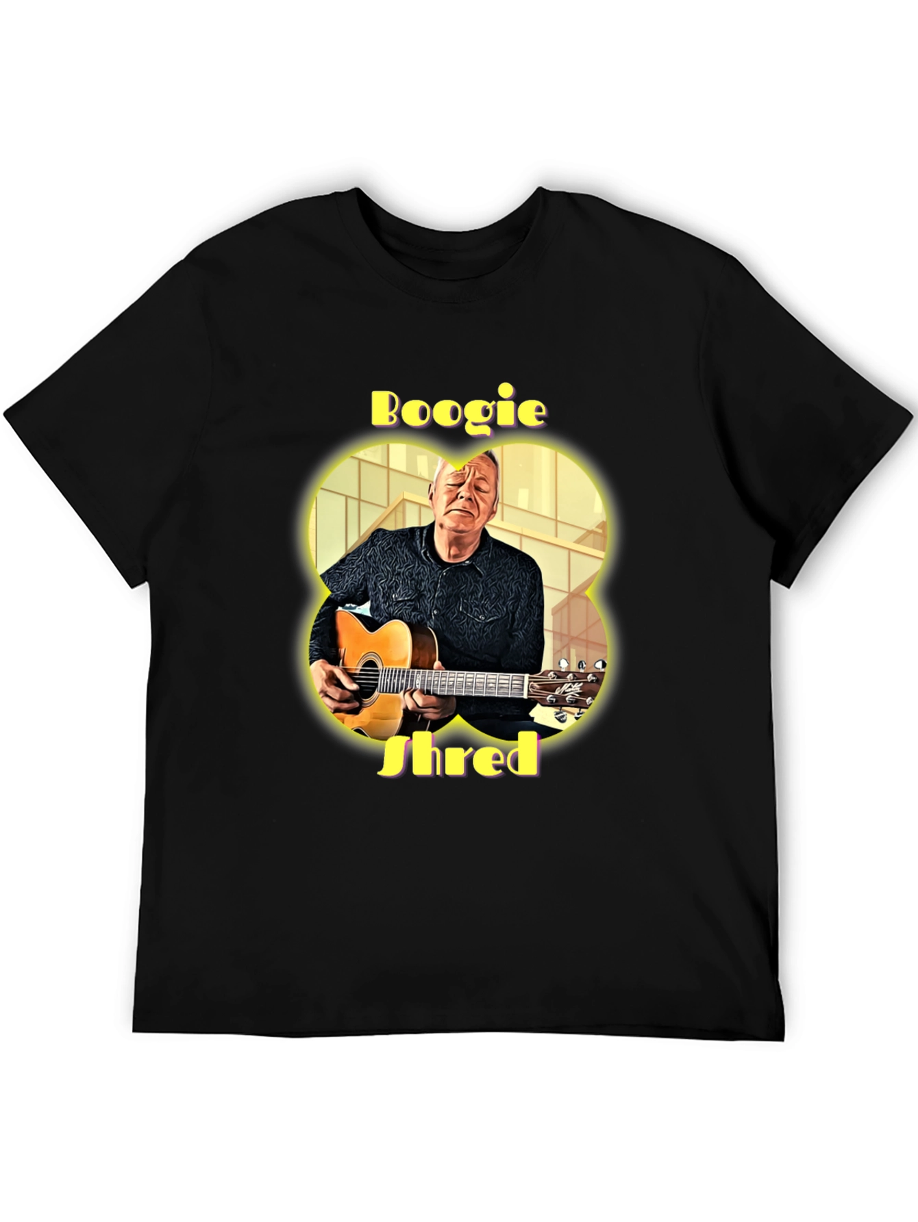 Boogie Shred Guitarist Graphic T-Shirt