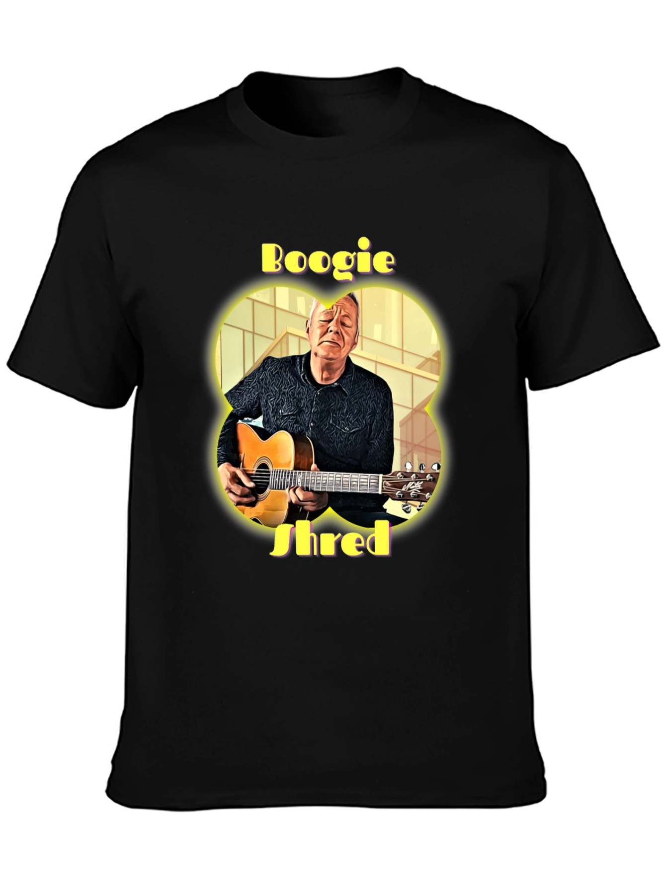 Boogie Shred Guitarist Graphic T-Shirt