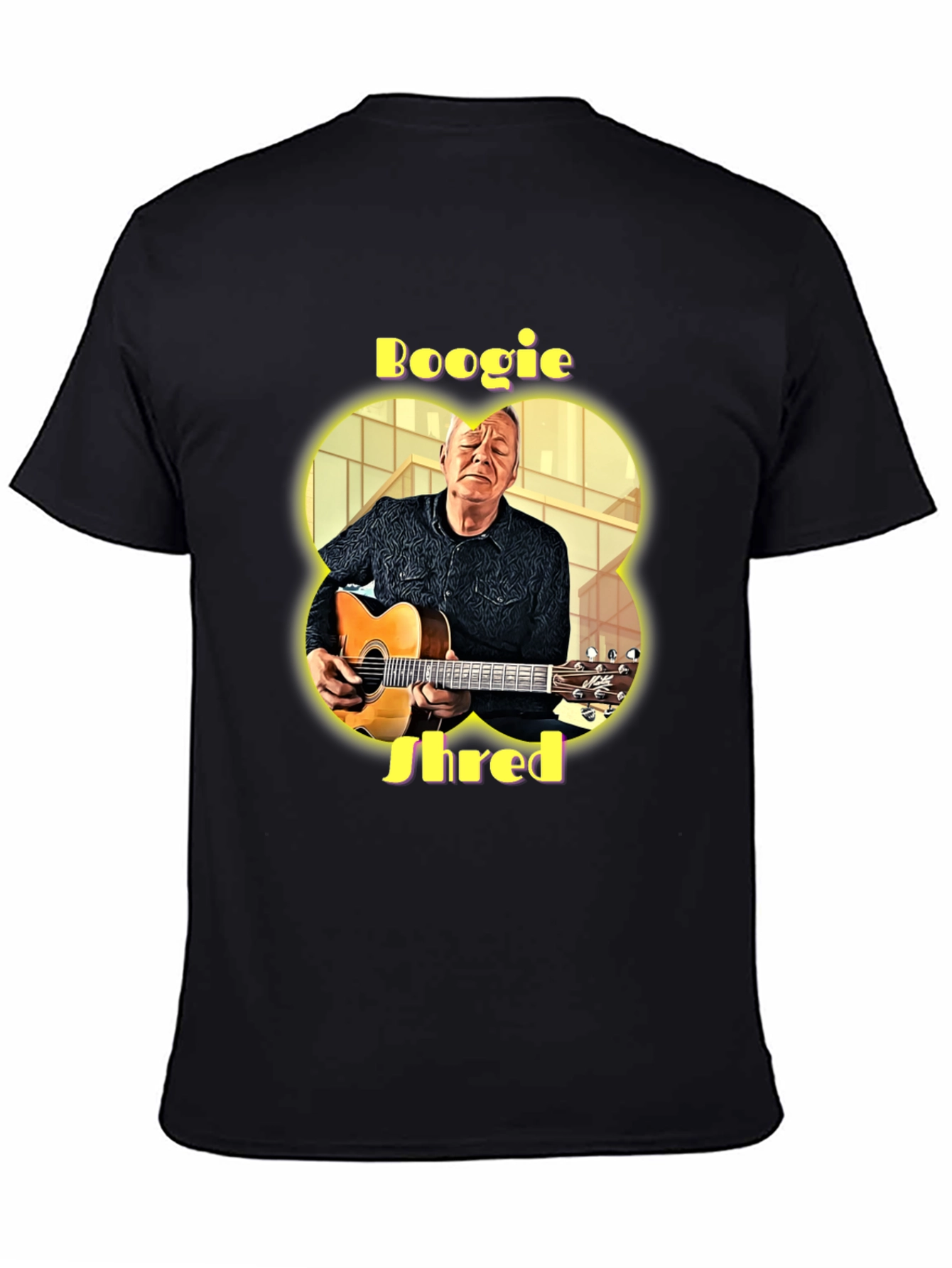 Boogie Shred Guitarist Graphic T-Shirt