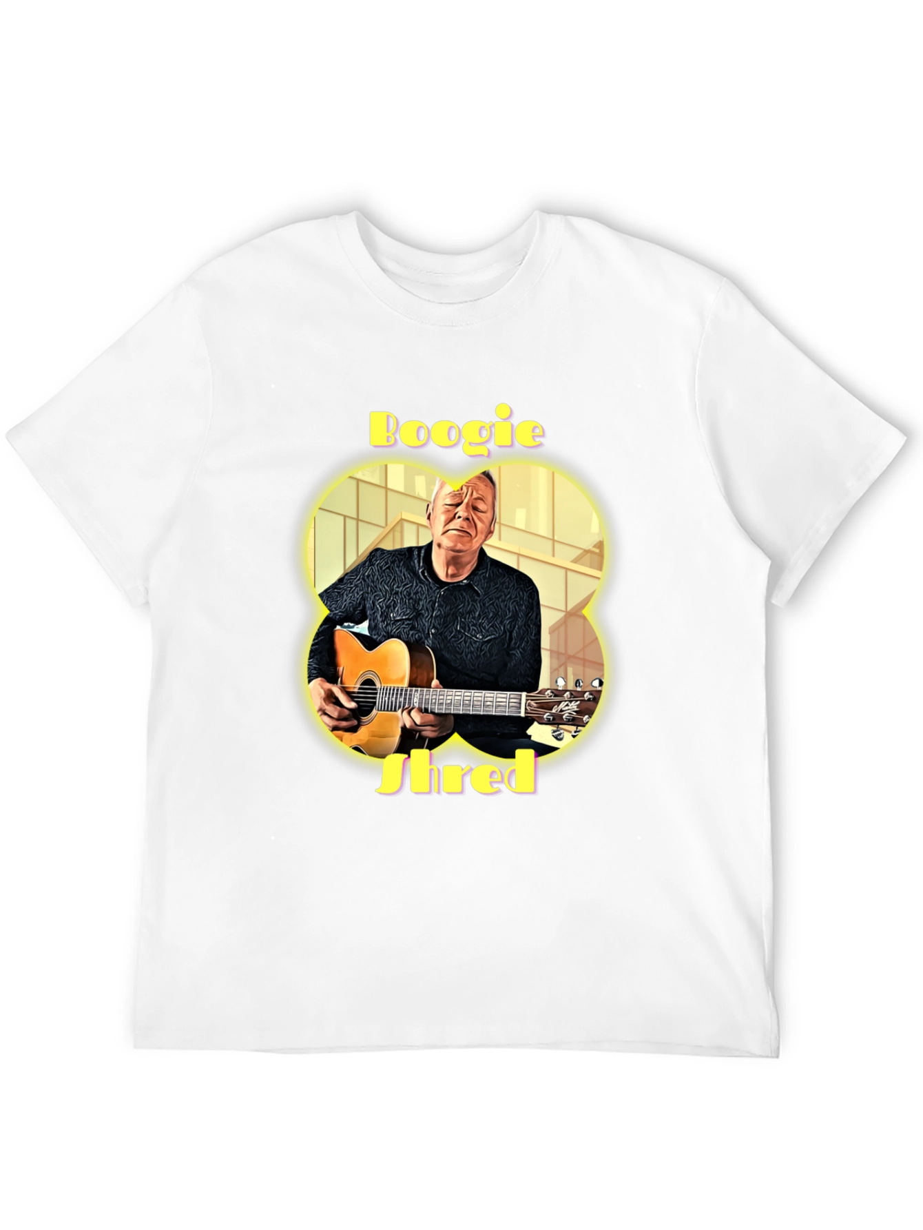 Boogie Shred Guitarist Graphic T-Shirt