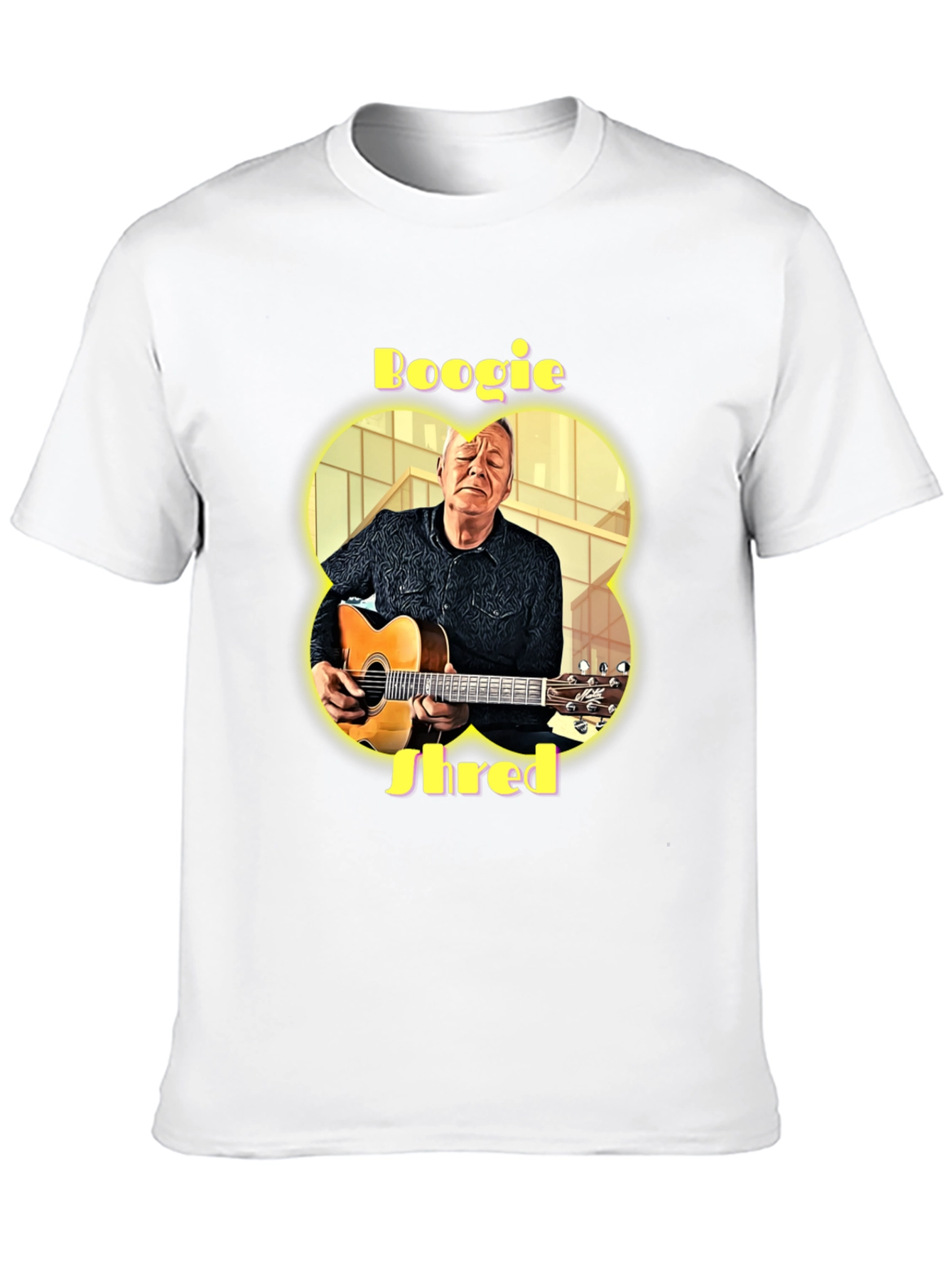 Boogie Shred Guitarist Graphic T-Shirt