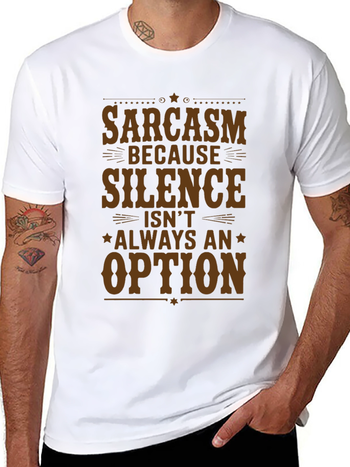 Sarcasm T-Shirt - Silence Isnt Always an Option