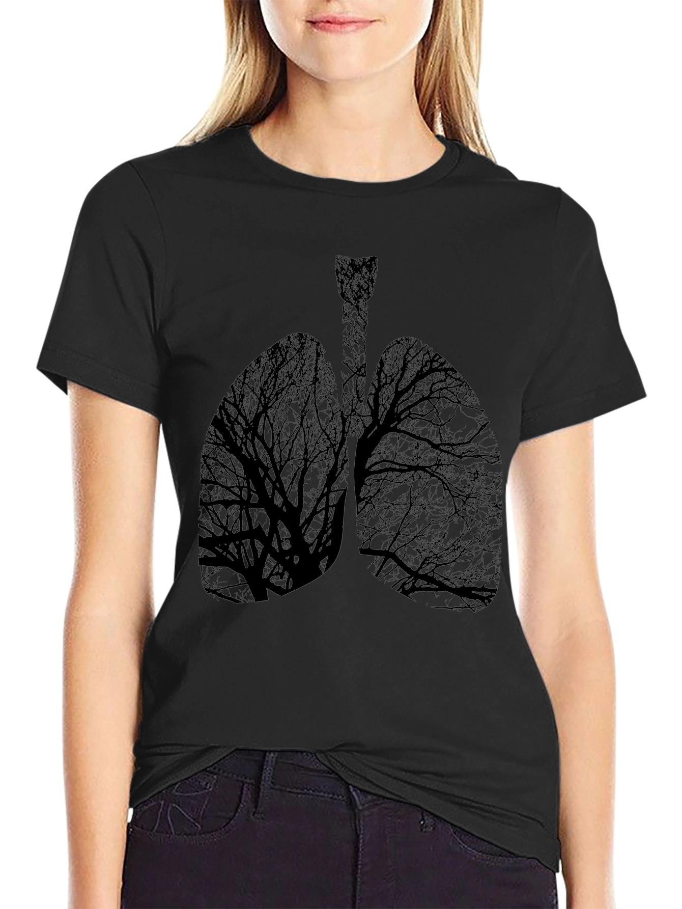 Lung Tree Black Graphic Tee