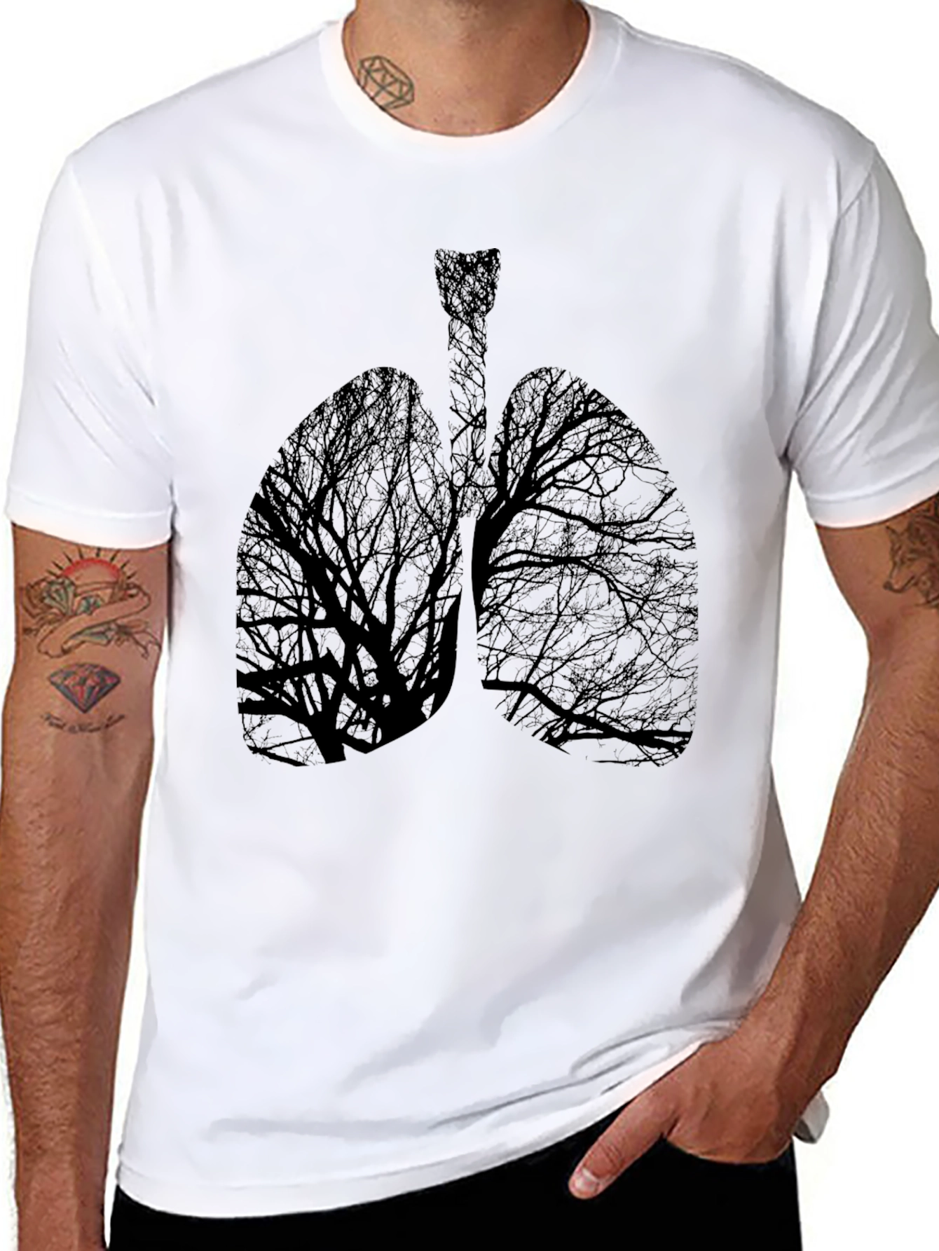 Lung Tree Black Graphic Tee