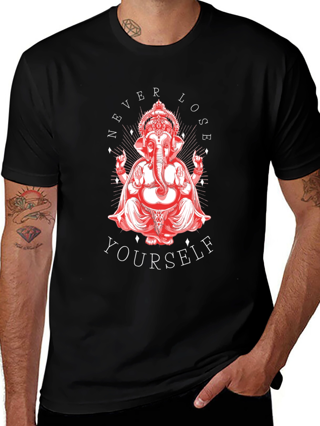 Ganesha Graphic Tee - Never Lose Yourself T-Shirt