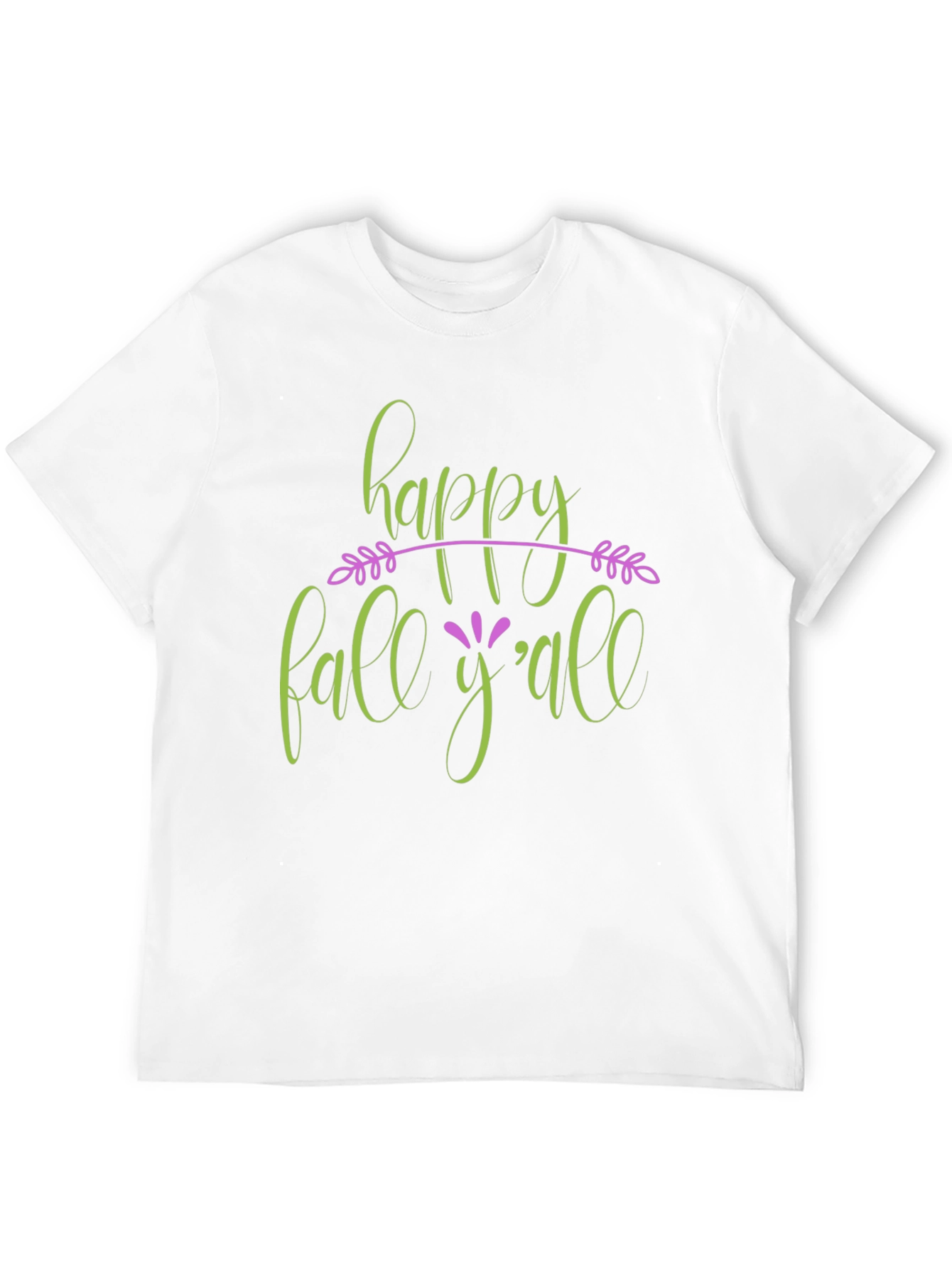 Happy Fall Yall Black T-Shirt