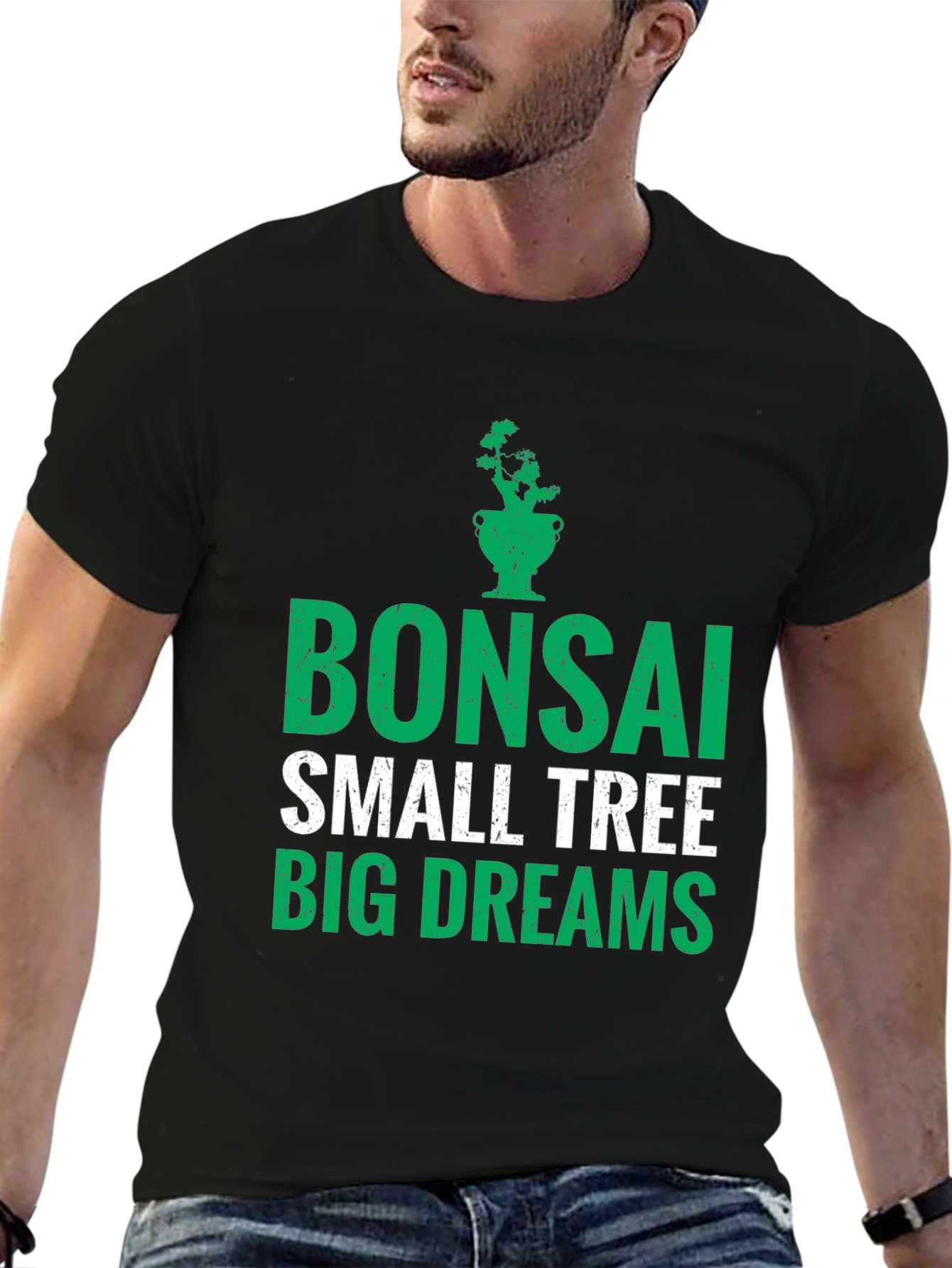 Bonsai Small Tree Big Dreams Graphic Tee