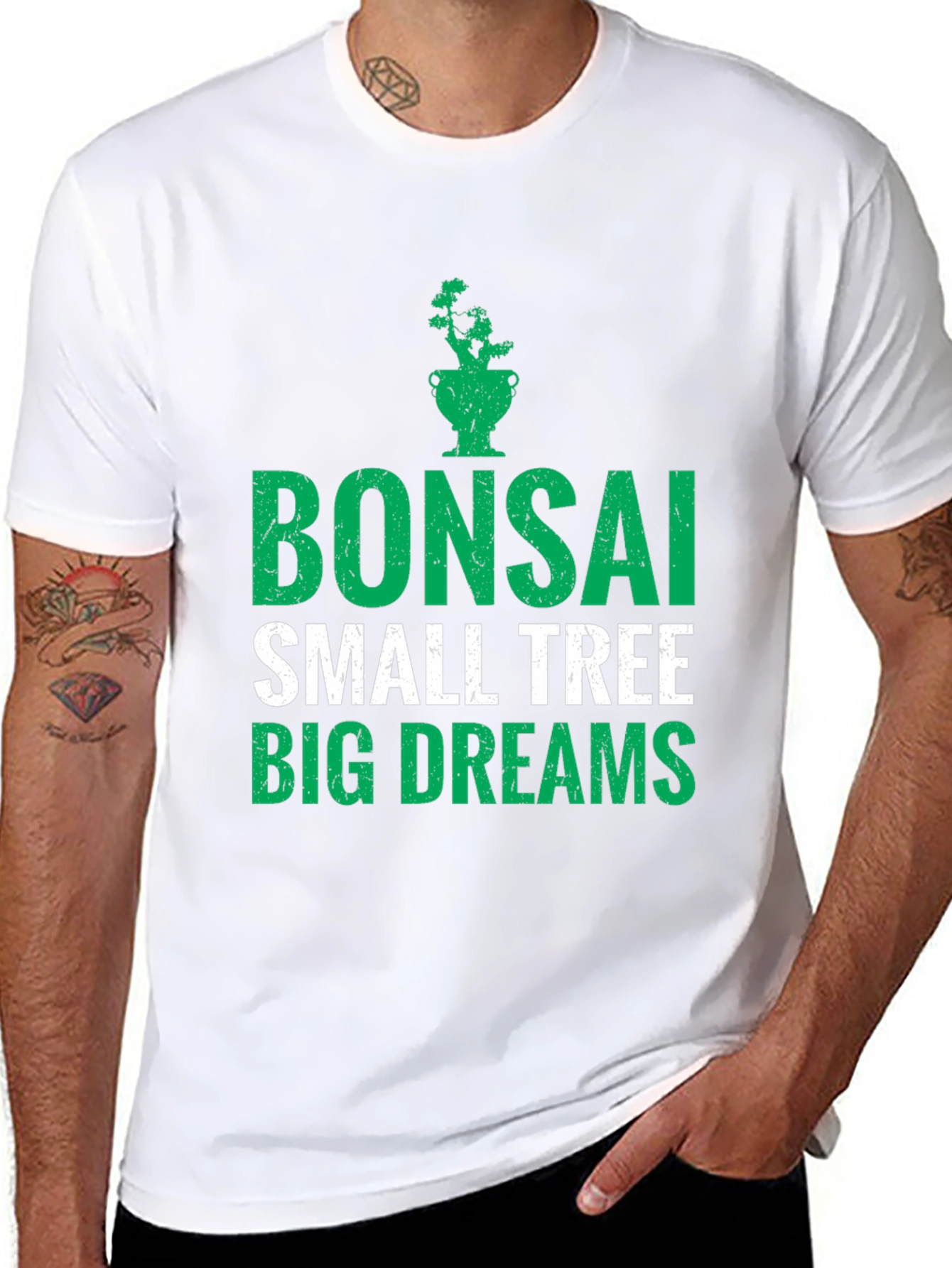 Bonsai Small Tree Big Dreams Graphic Tee
