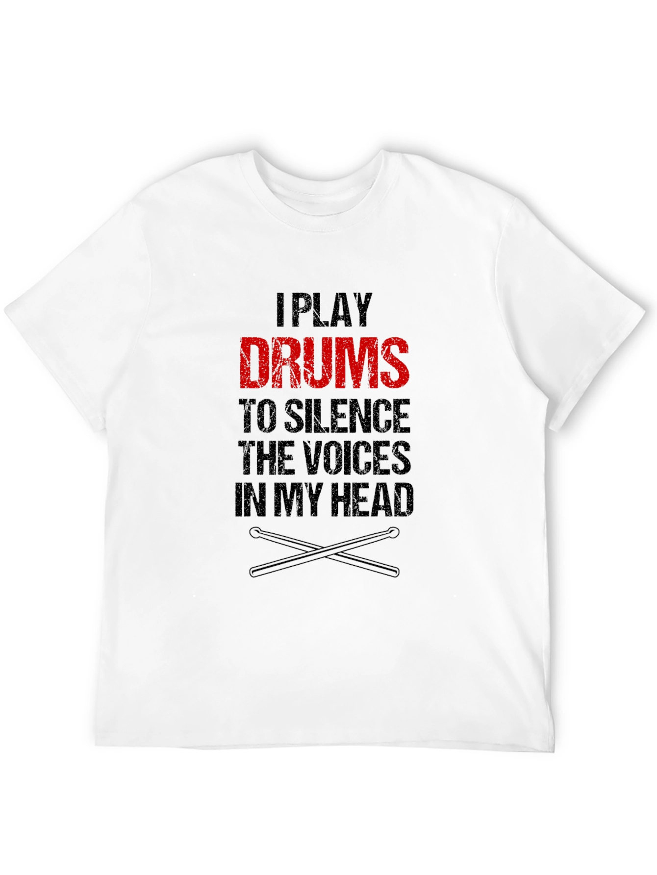 Drummer T-Shirt: Silence the Voices Tee