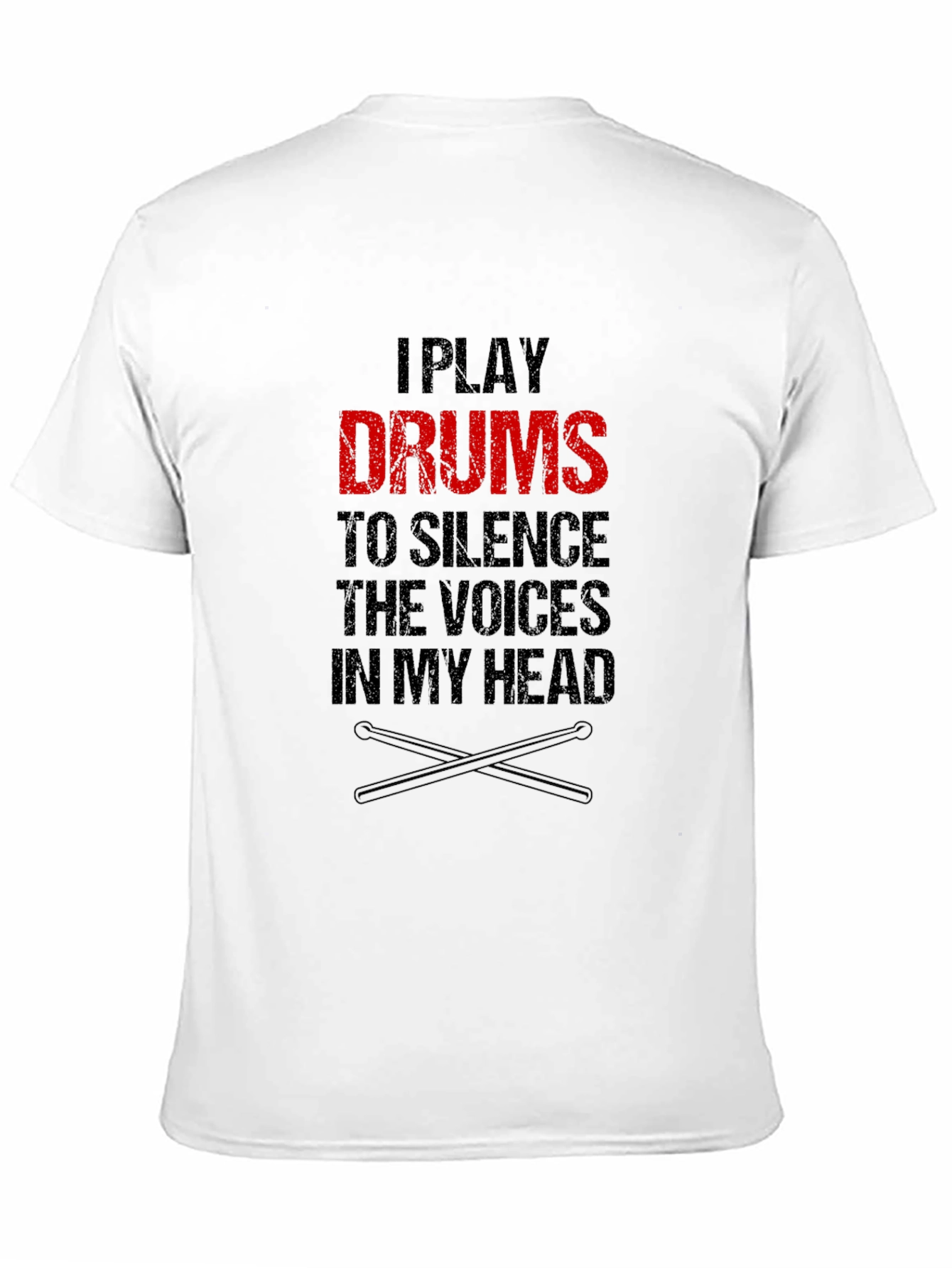 Drummer T-Shirt: Silence the Voices Tee