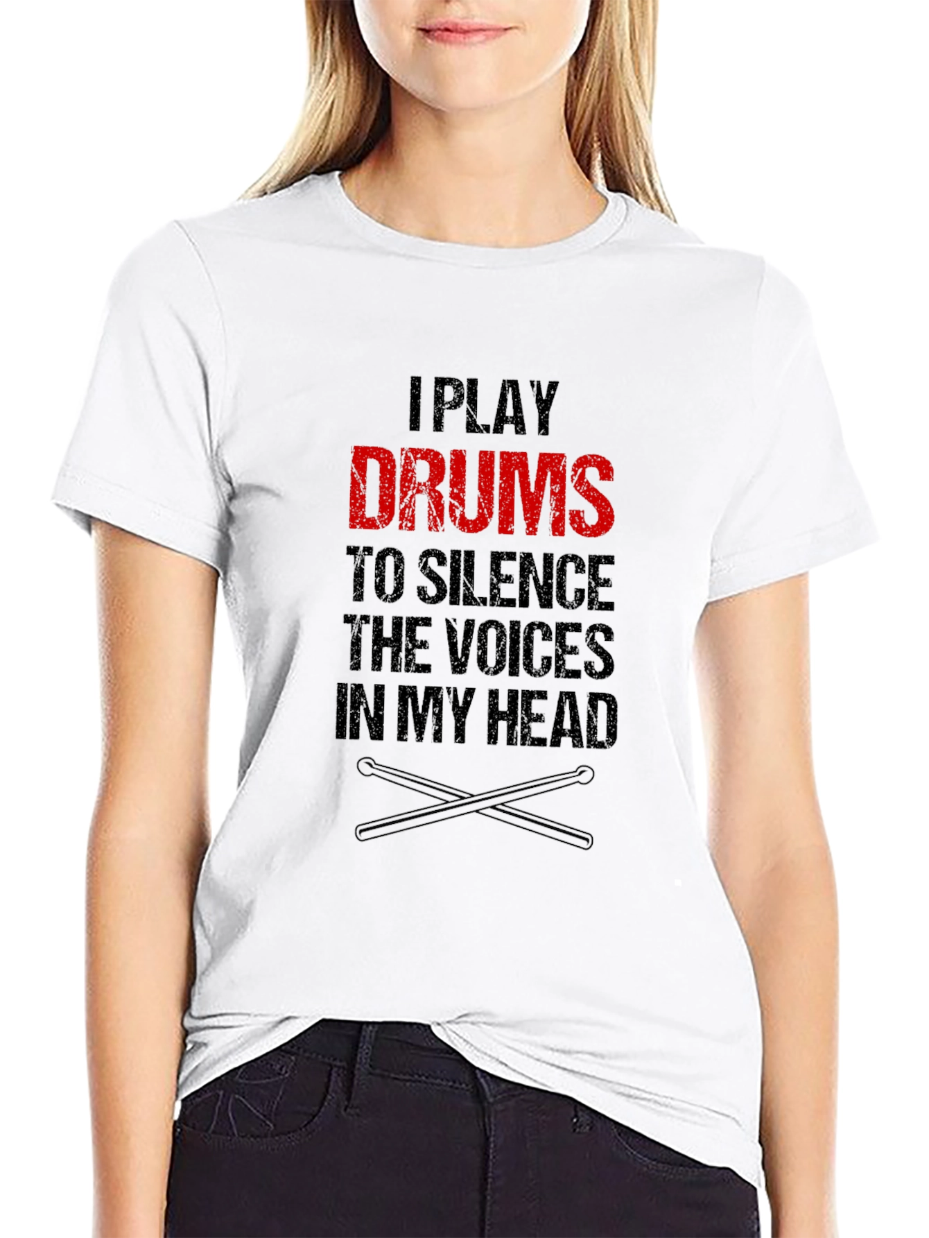 Drummer T-Shirt: Silence the Voices Tee
