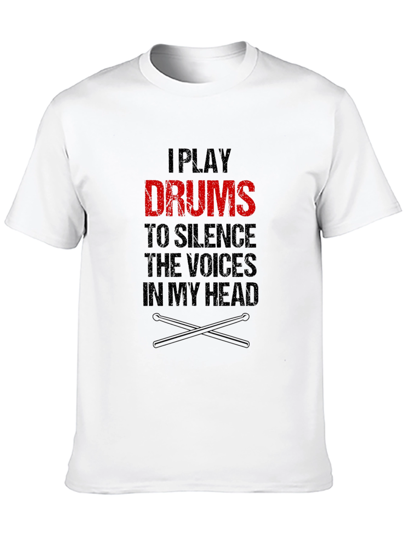 Drummer T-Shirt: Silence the Voices Tee