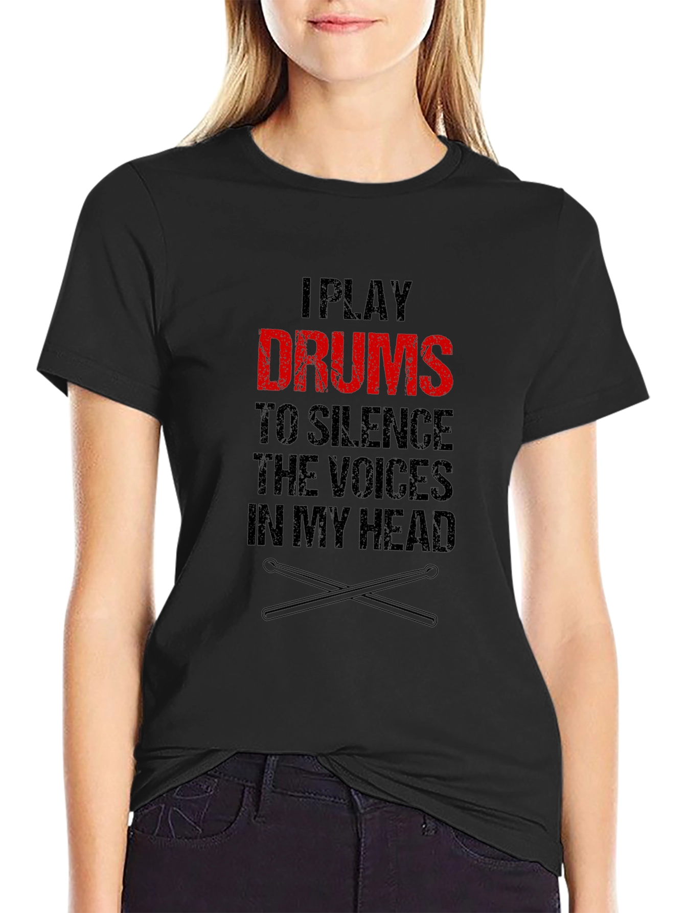 Drummer T-Shirt: Silence the Voices Tee