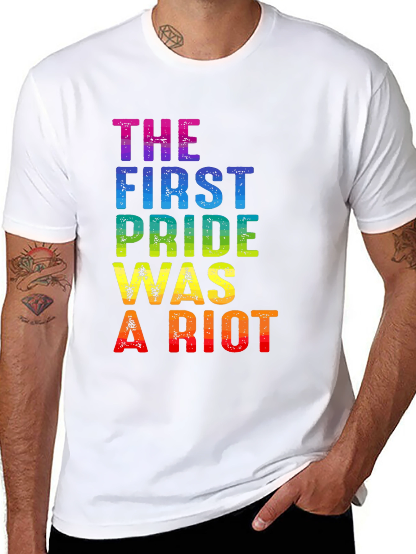 Pride Riot Rainbow Graphic Tee