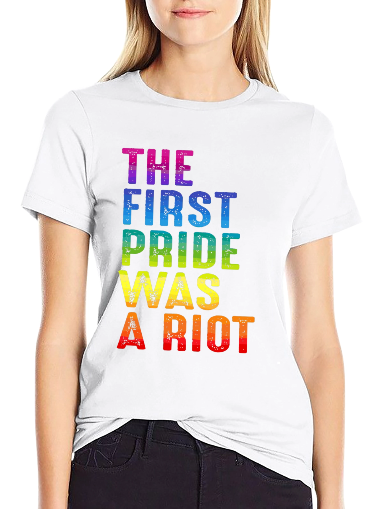 Pride Riot Rainbow Graphic Tee