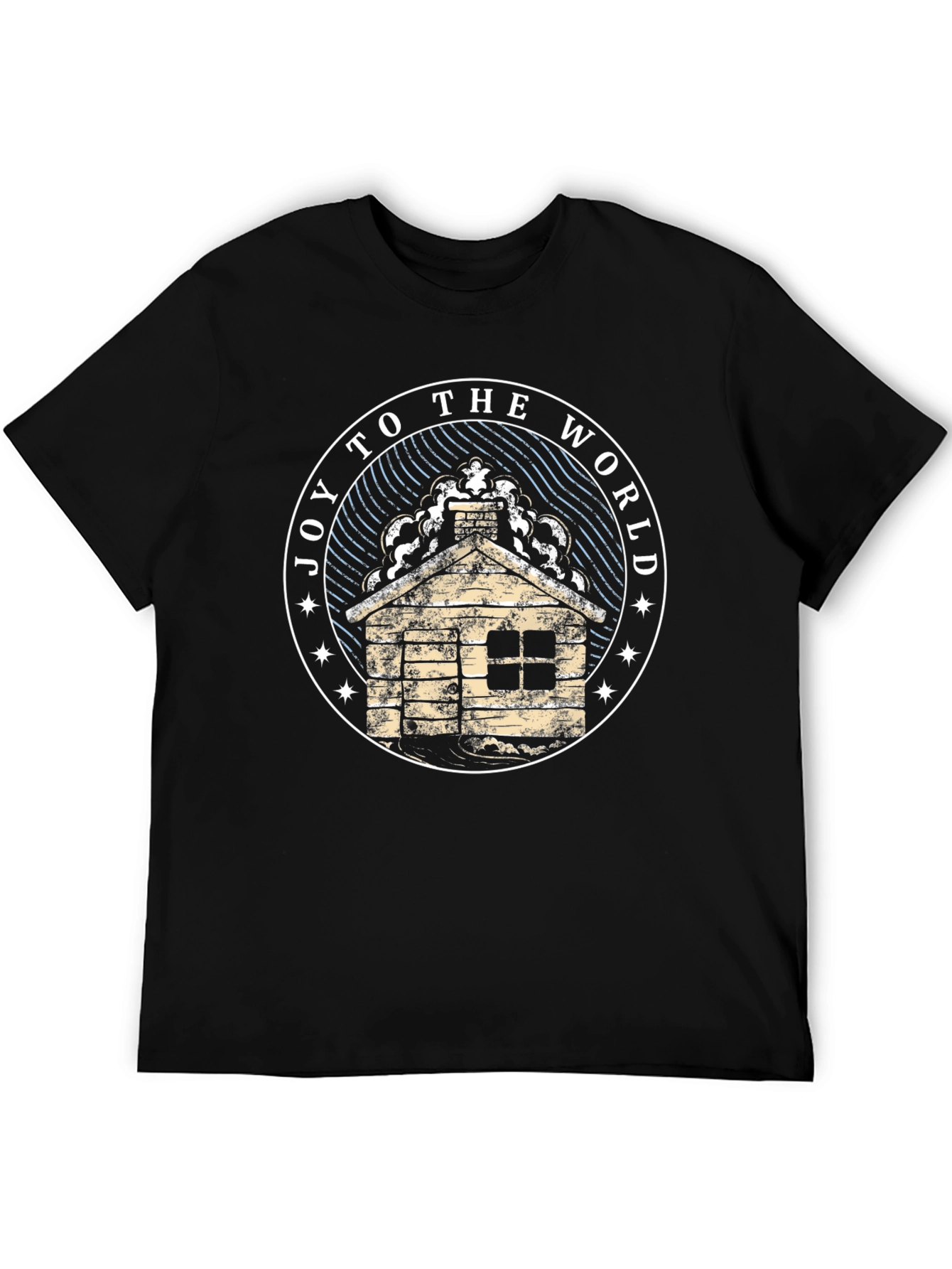 Joy To The World Cabin Graphic T-Shirt