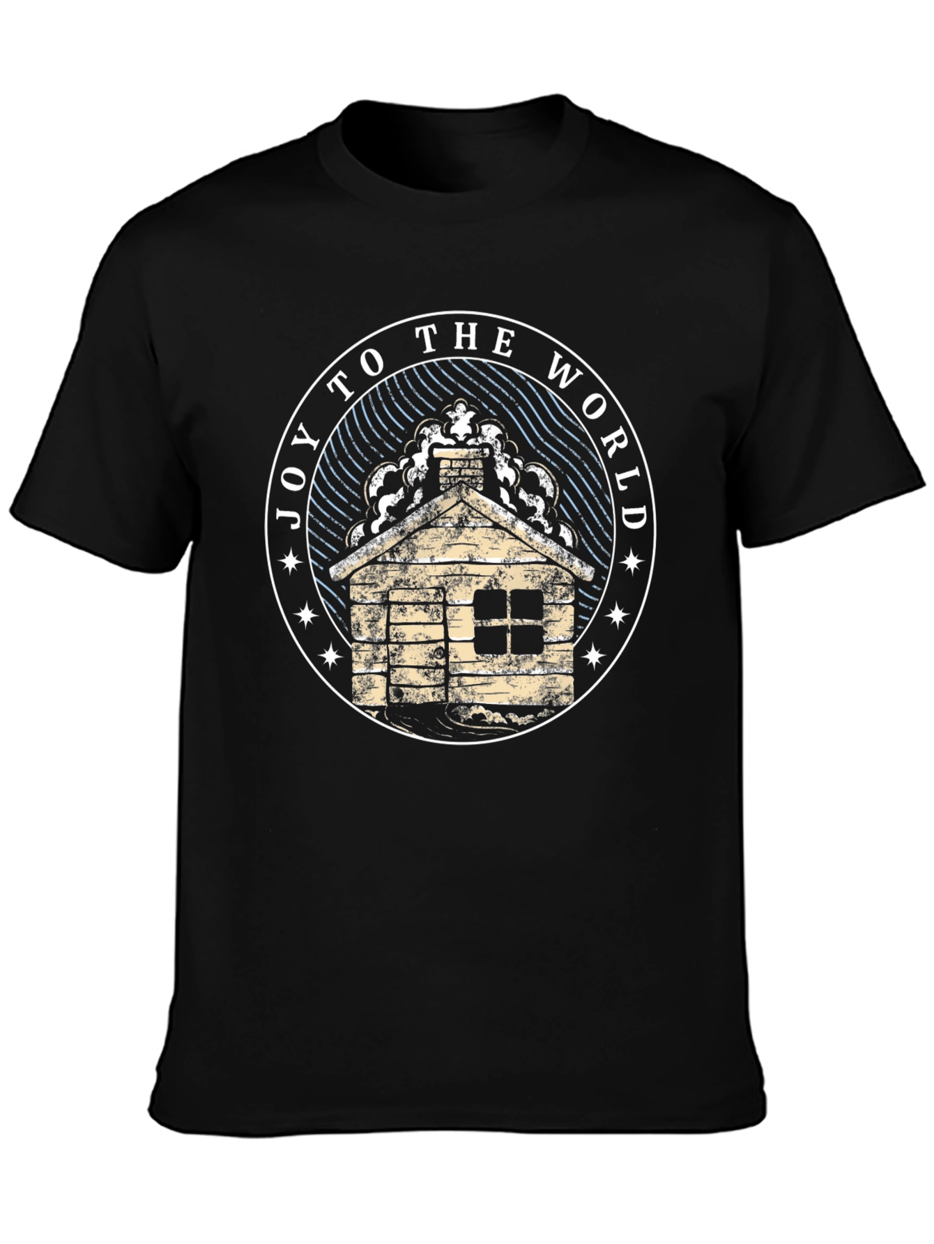 Joy To The World Cabin Graphic T-Shirt