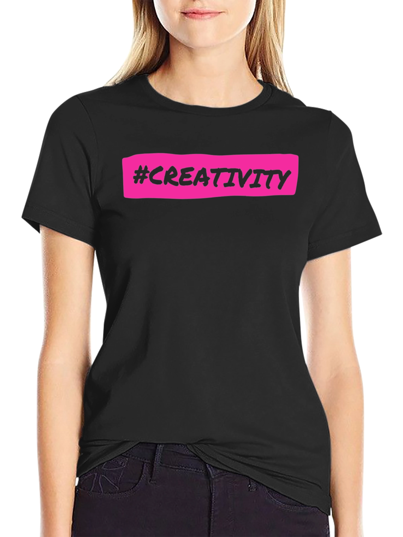 Creativity T-Shirt - Black Cotton Tee