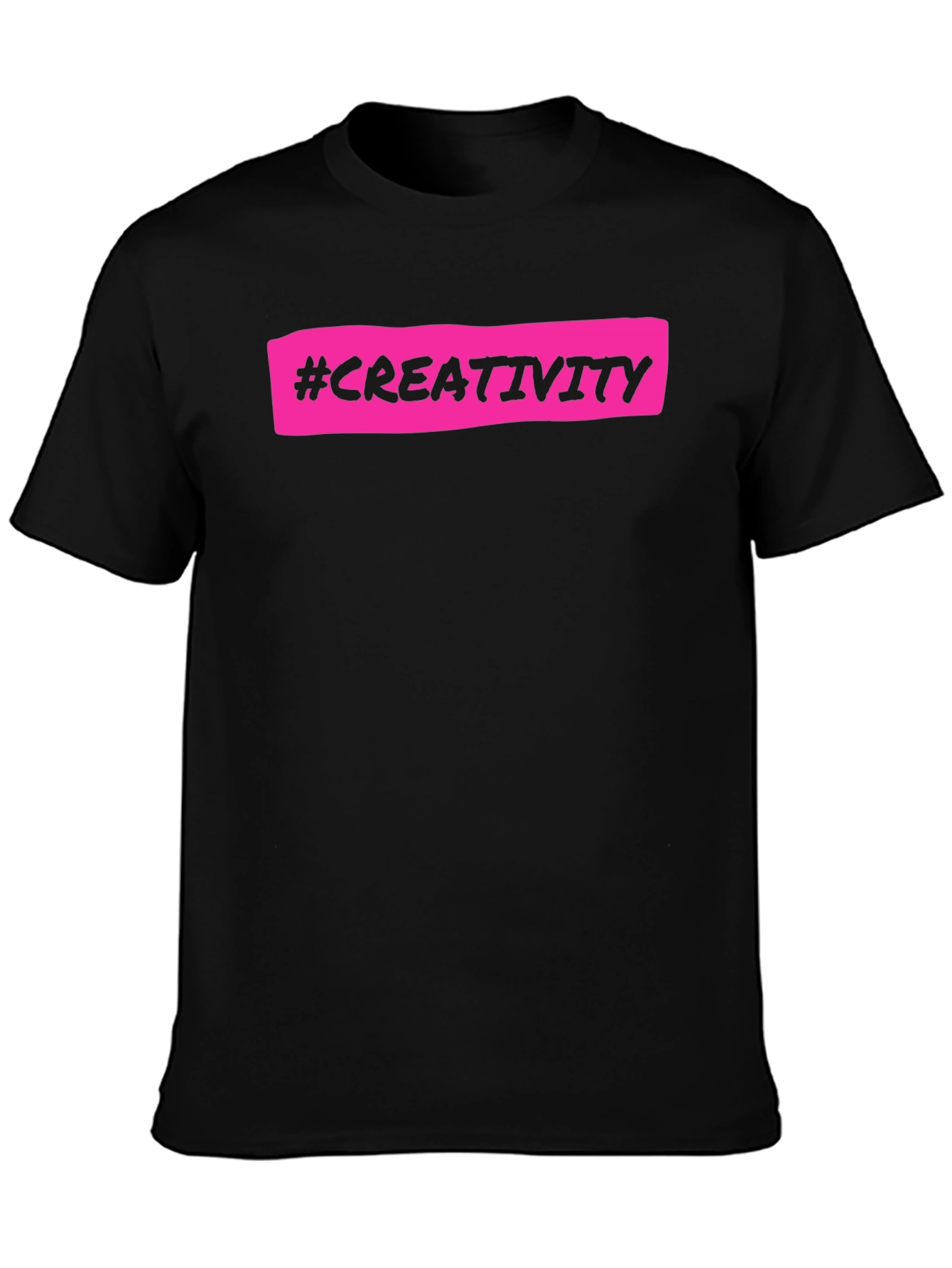 Creativity T-Shirt - Black Cotton Tee