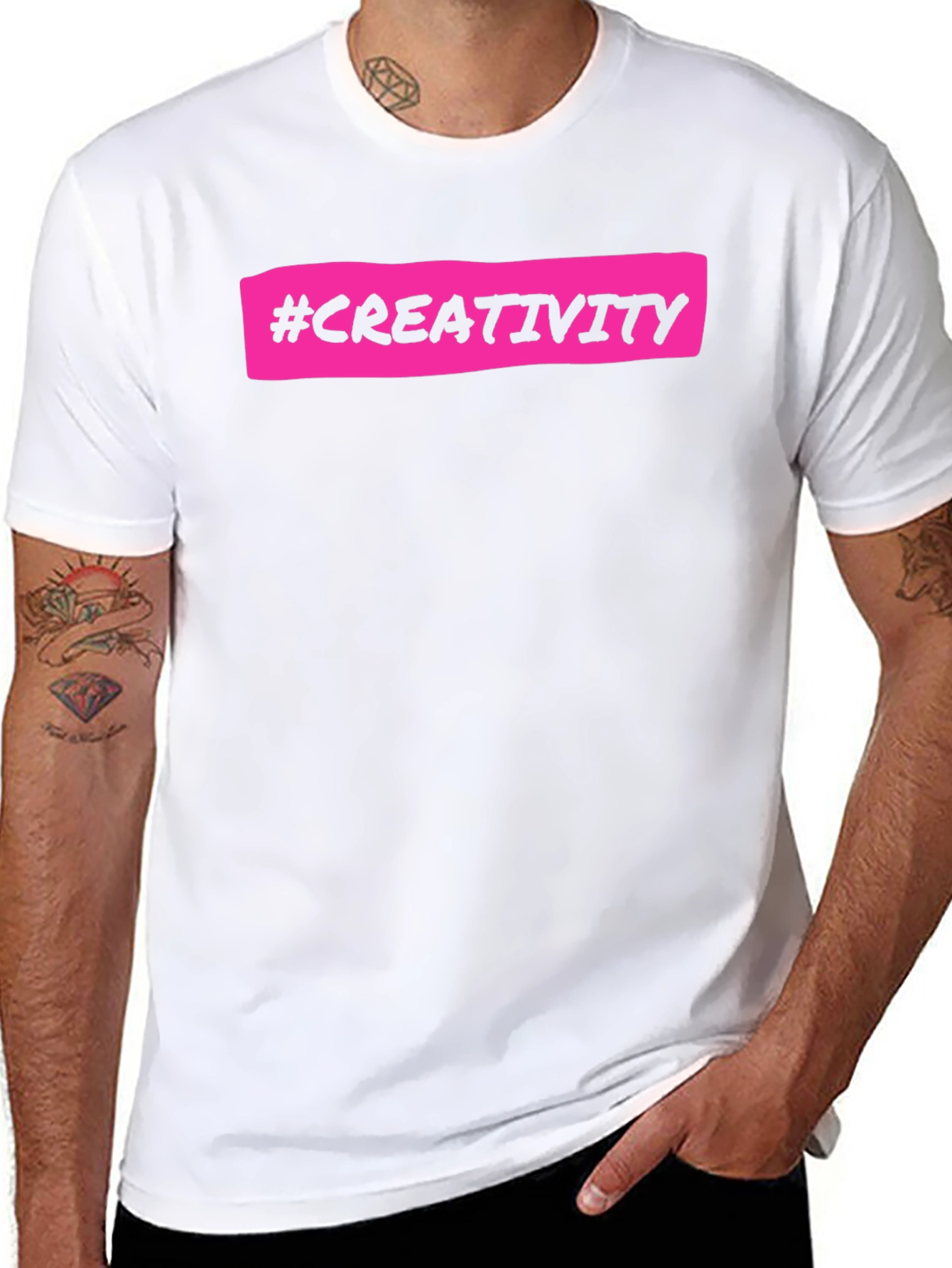 Creativity T-Shirt - Black Cotton Tee