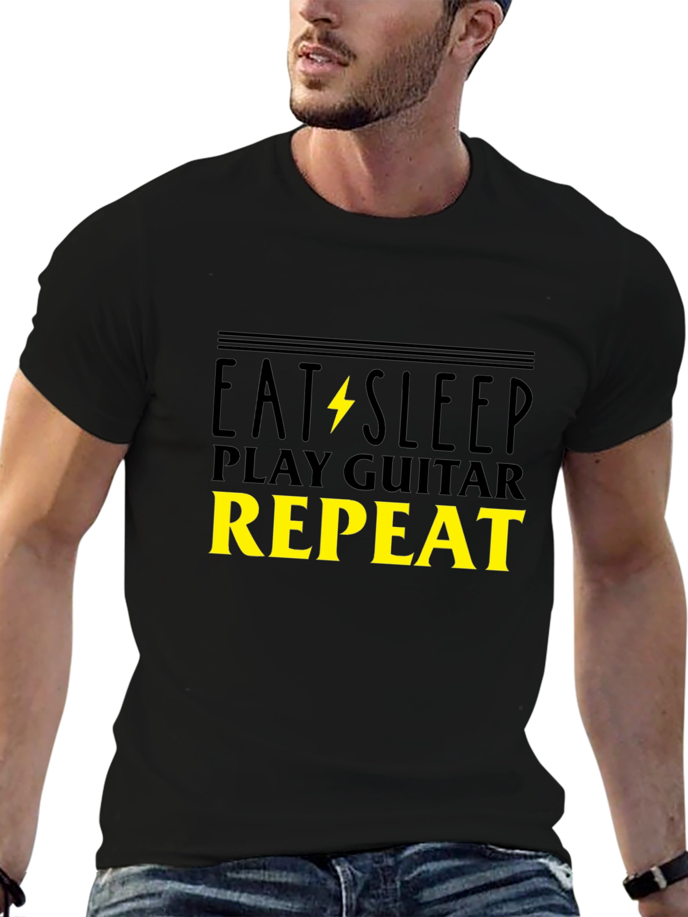Eat Sleep Play Guitar Repeat T-Shirt