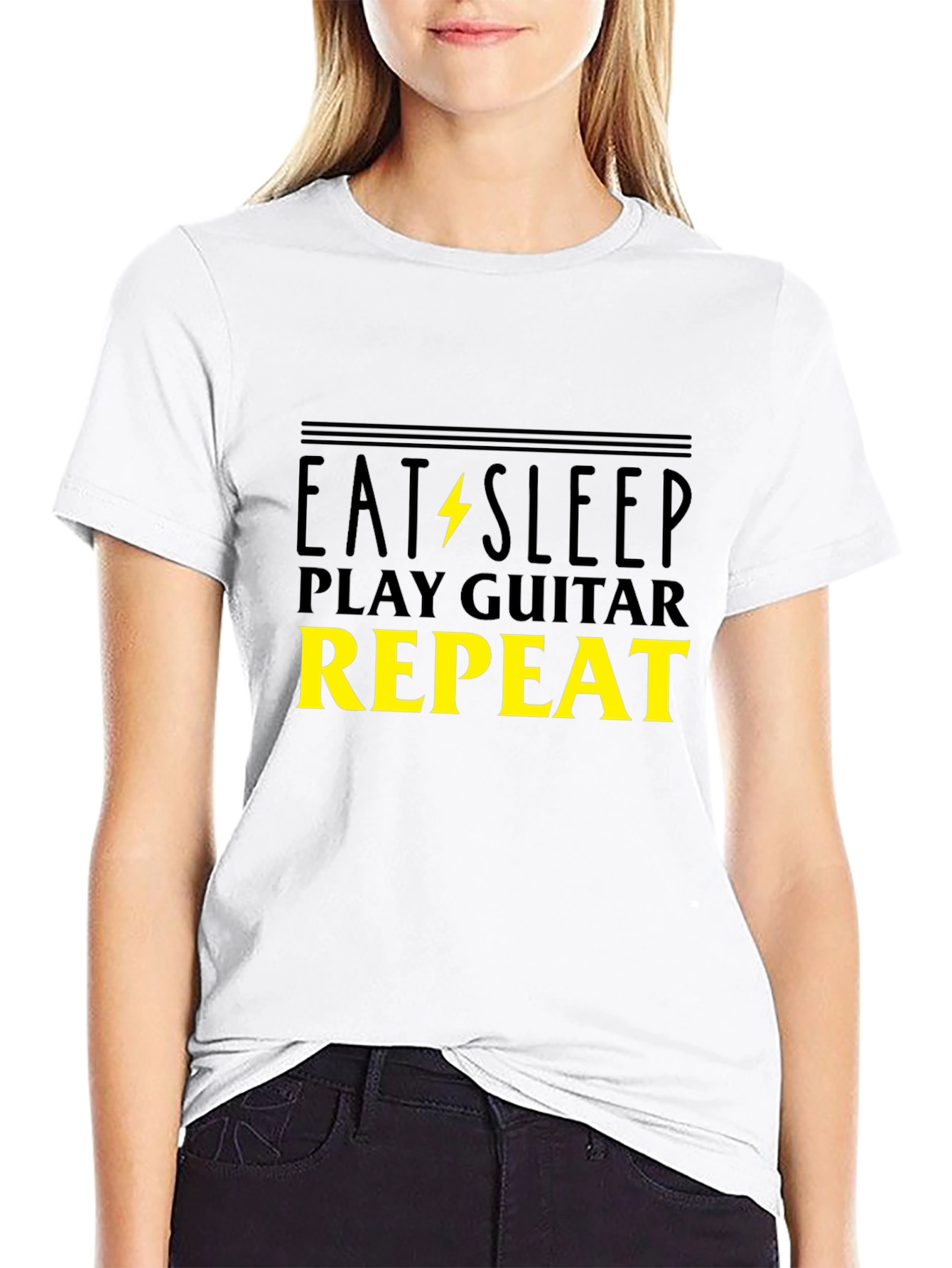 Eat Sleep Play Guitar Repeat T-Shirt