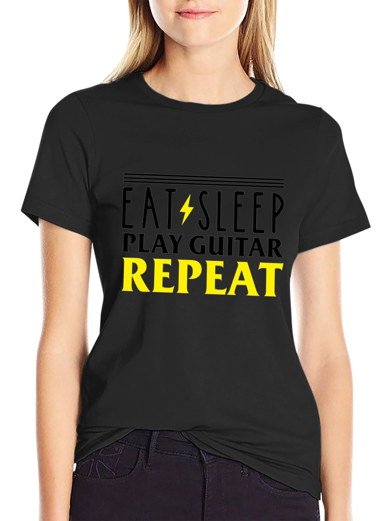 Eat Sleep Play Guitar Repeat T-Shirt