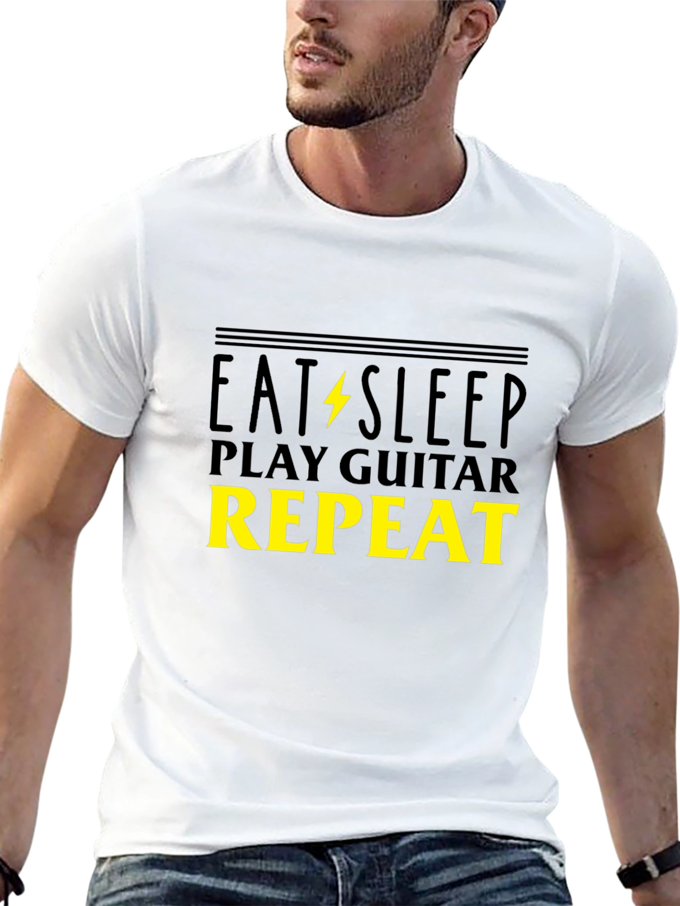 Eat Sleep Play Guitar Repeat T-Shirt