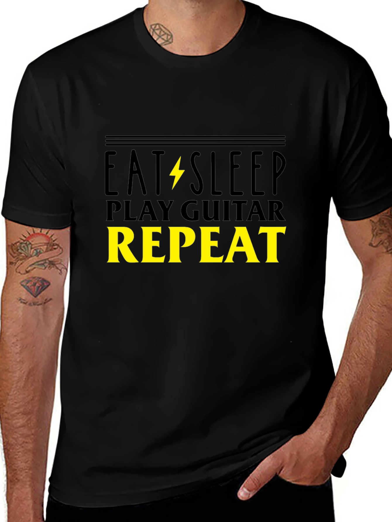 Eat Sleep Play Guitar Repeat T-Shirt