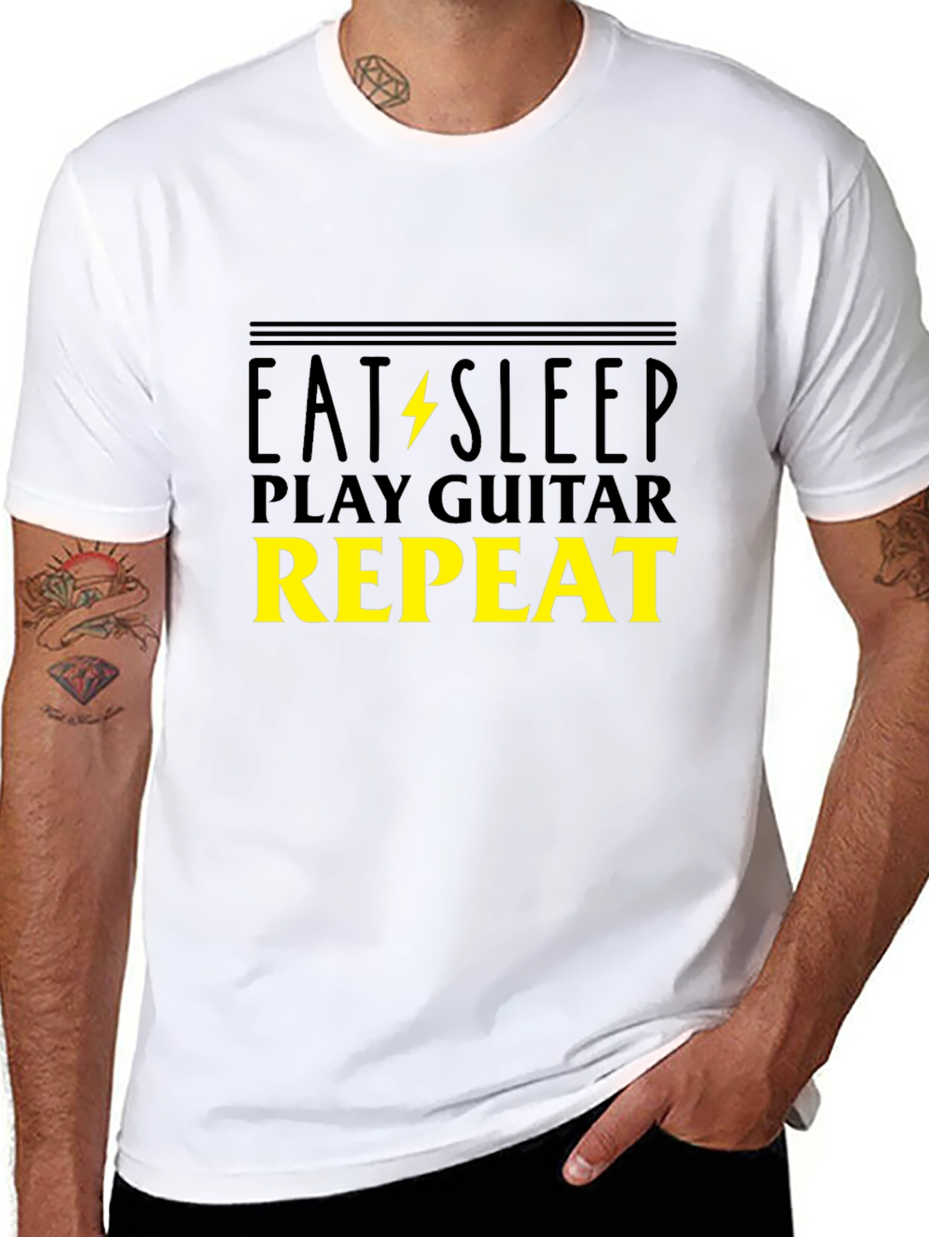 Eat Sleep Play Guitar Repeat T-Shirt
