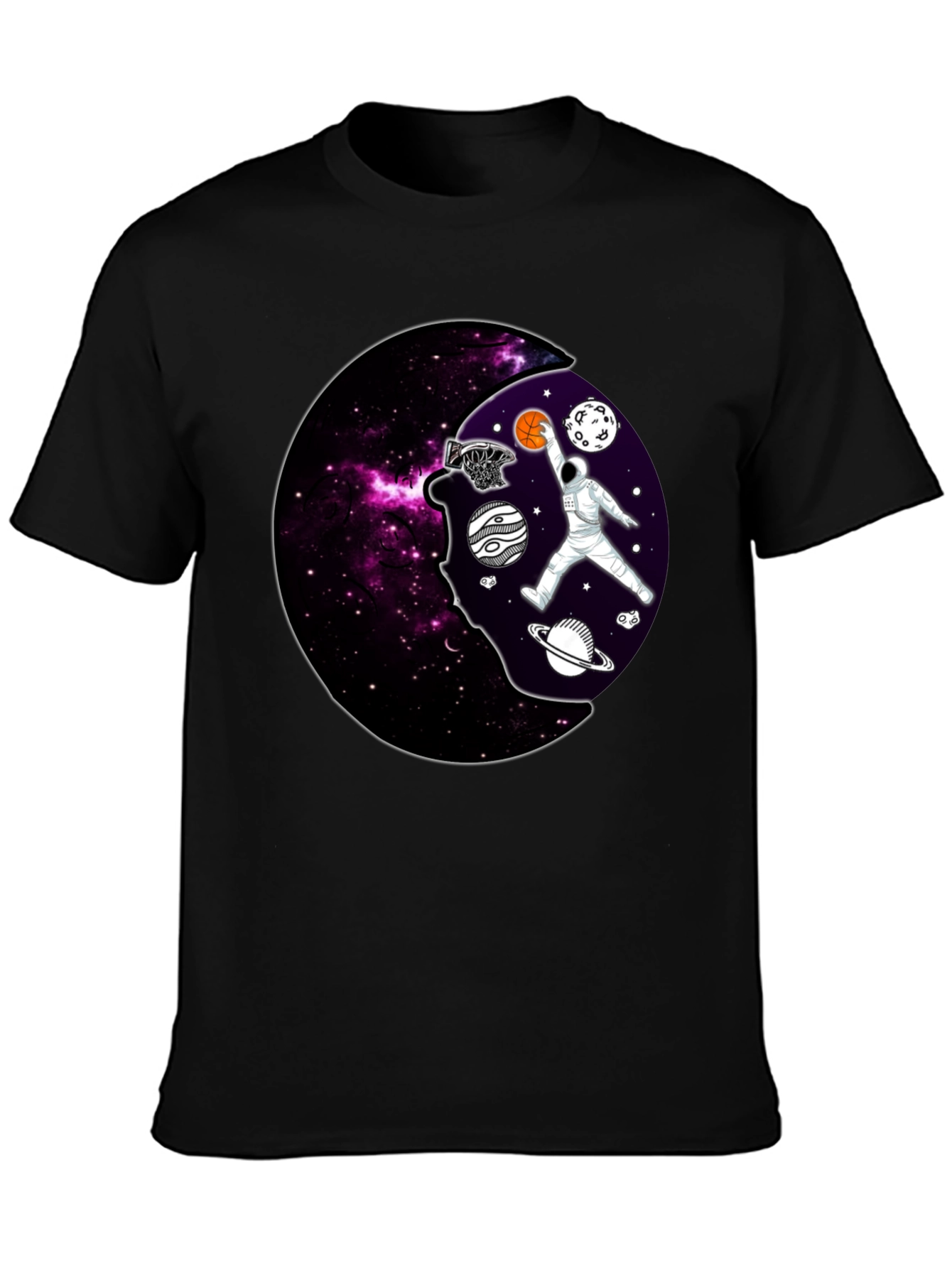 Cosmic Dunk T-Shirt - Astronaut Basketball