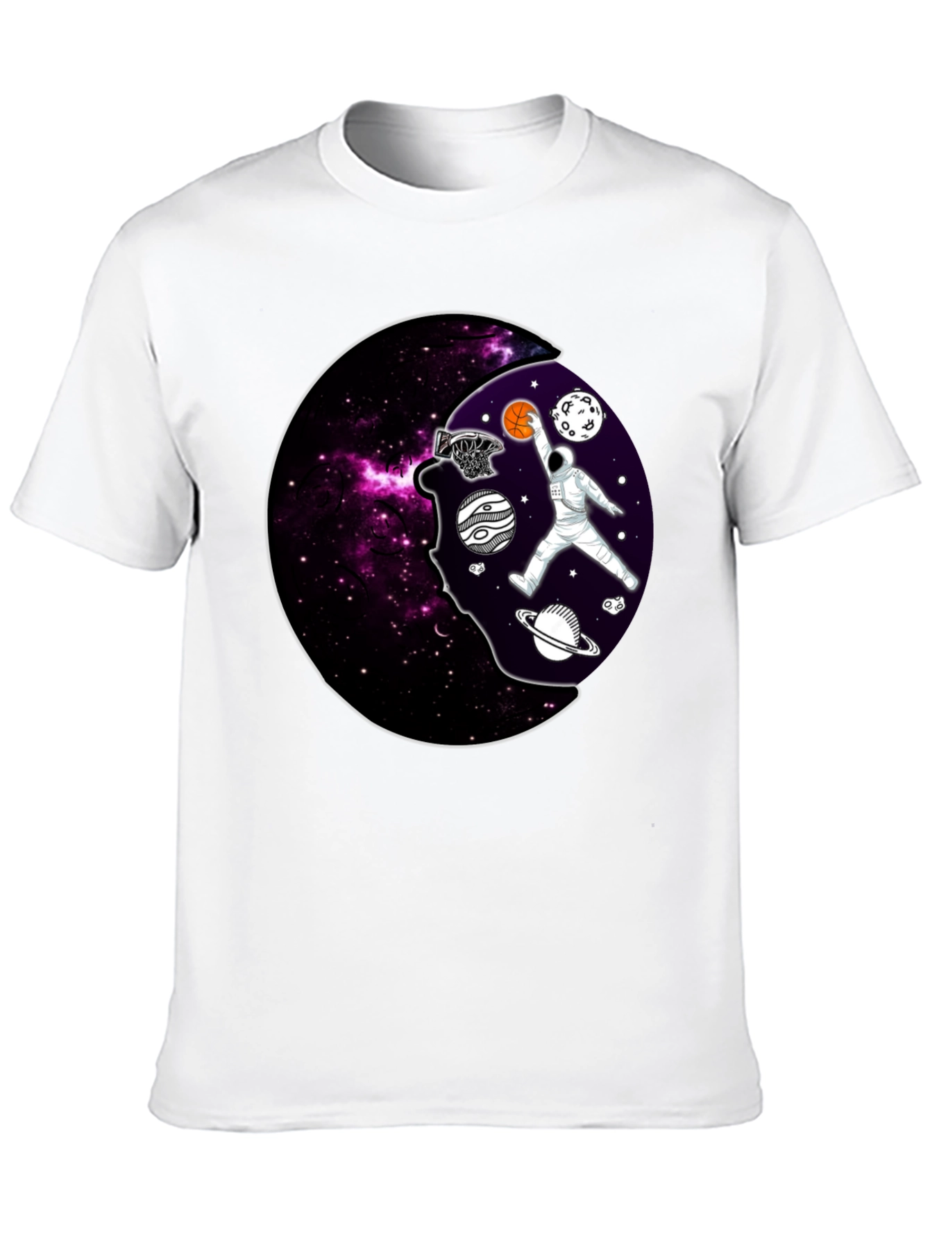 Cosmic Dunk T-Shirt - Astronaut Basketball