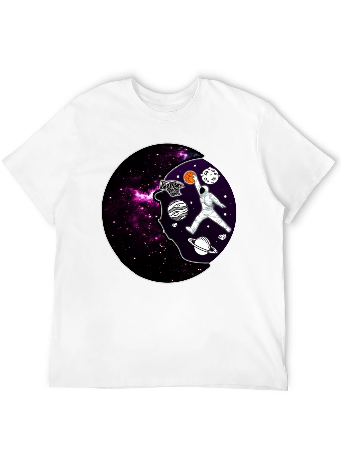 Cosmic Dunk T-Shirt - Astronaut Basketball