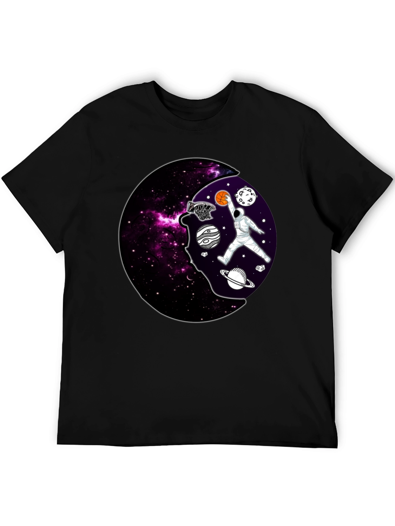 Cosmic Dunk T-Shirt - Astronaut Basketball
