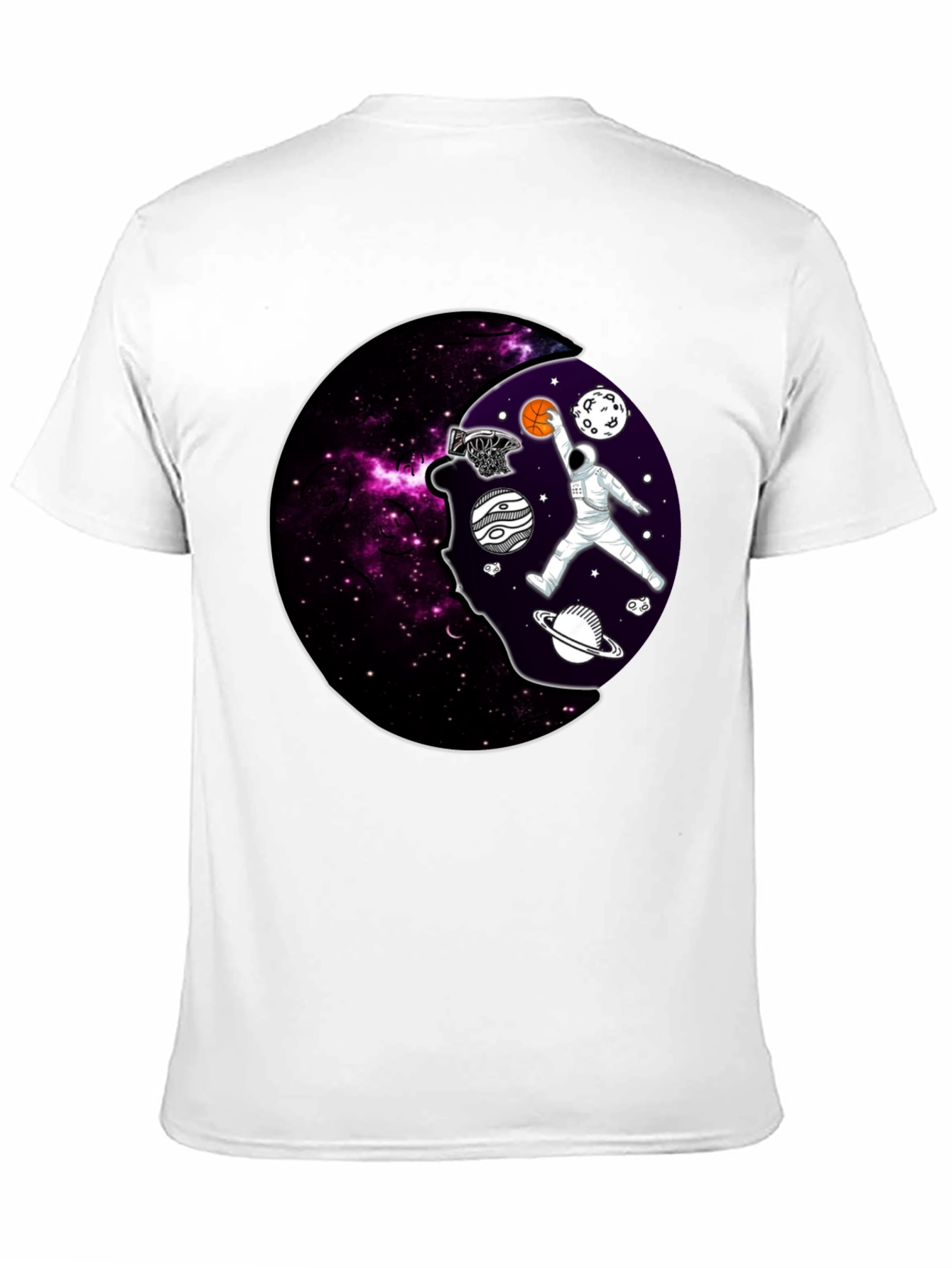 Cosmic Dunk T-Shirt - Astronaut Basketball