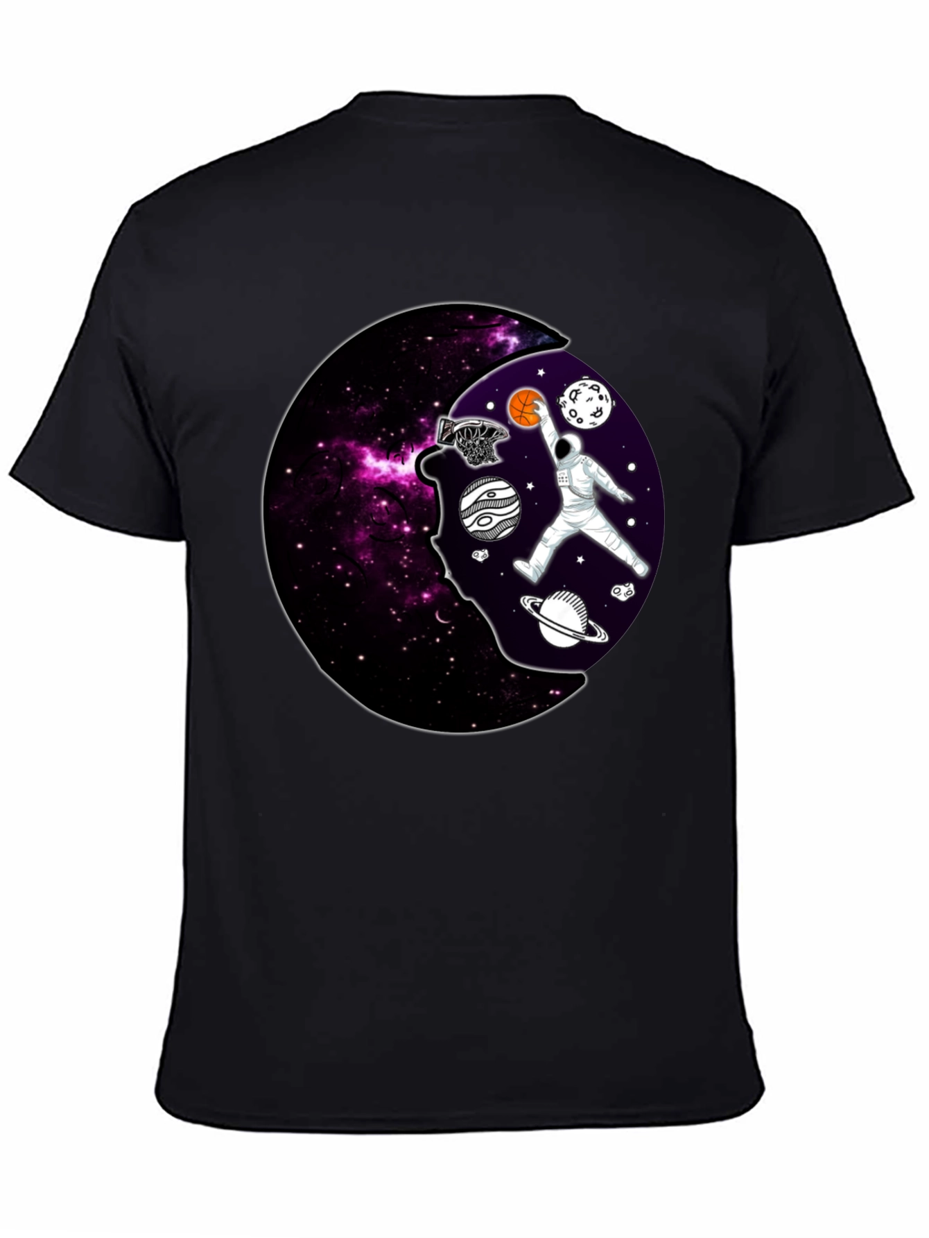 Cosmic Dunk T-Shirt - Astronaut Basketball