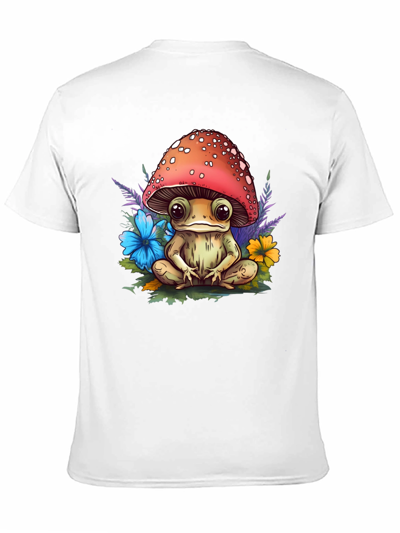 Mushroom Frog Graphic Tee - Adorable Nature Style