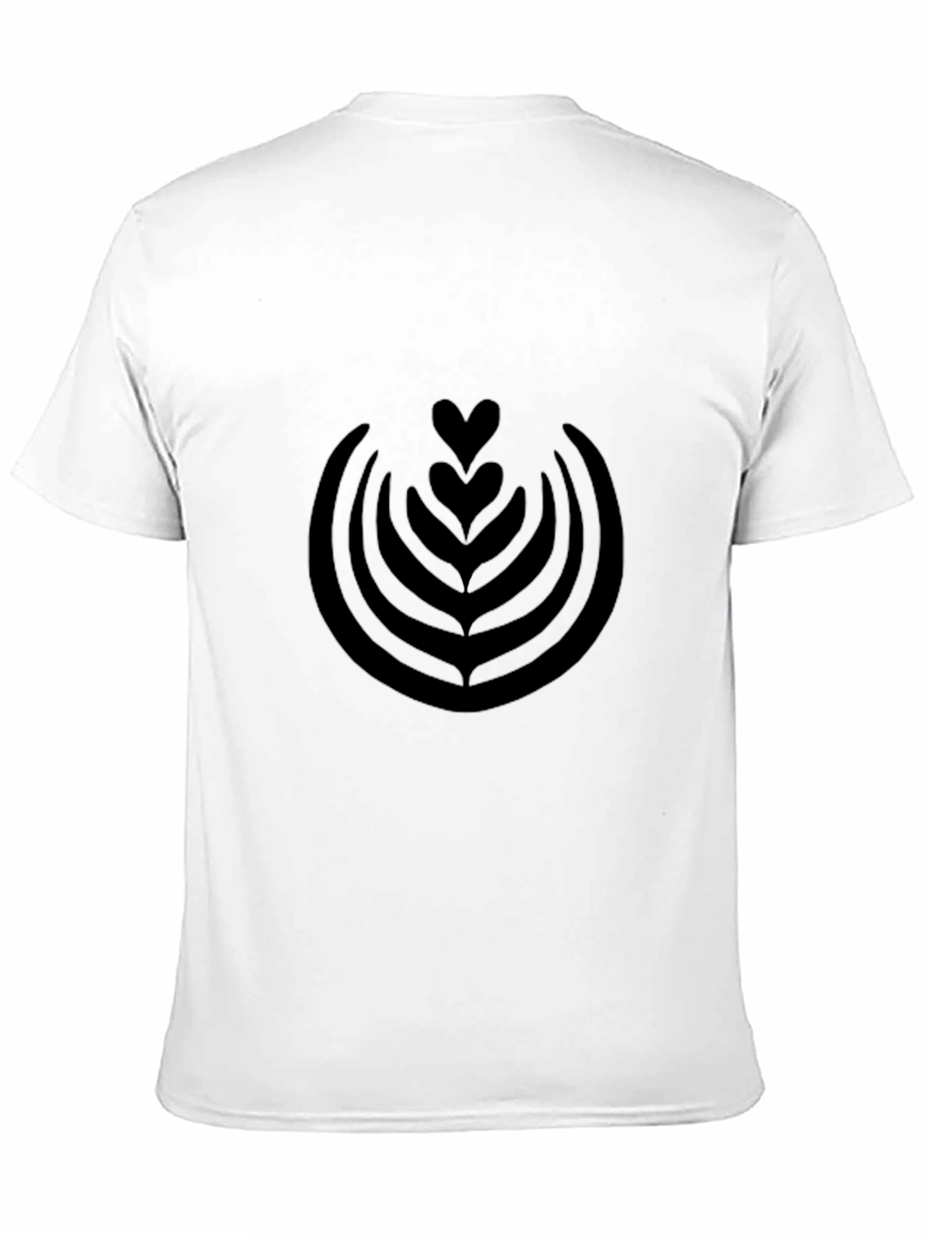 Latte Art T-Shirt - Modern Coffee Lover Tee